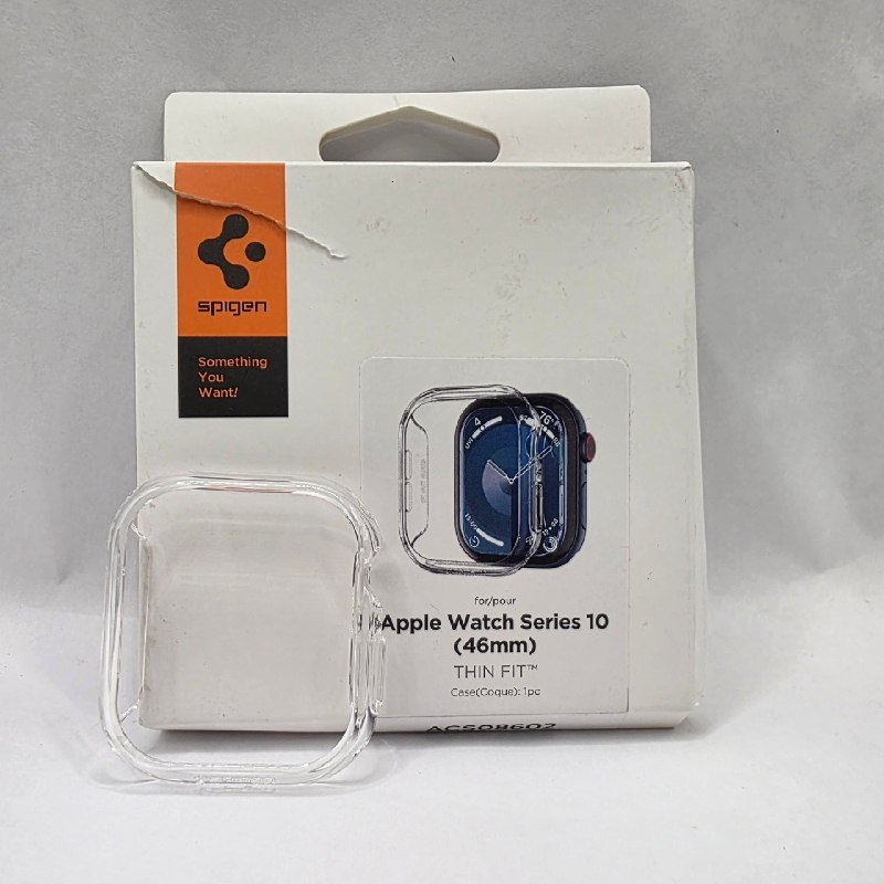 Spigen Apple Watch 11 / 10 46mm Case Thin Fit Bumper No Scratch - Clear ACS08602