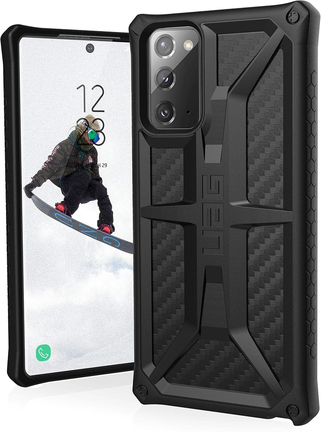 UAG Samsung Galaxy Note20 5G / Note20 Case Monarch Shockproof Cover - Carbon
