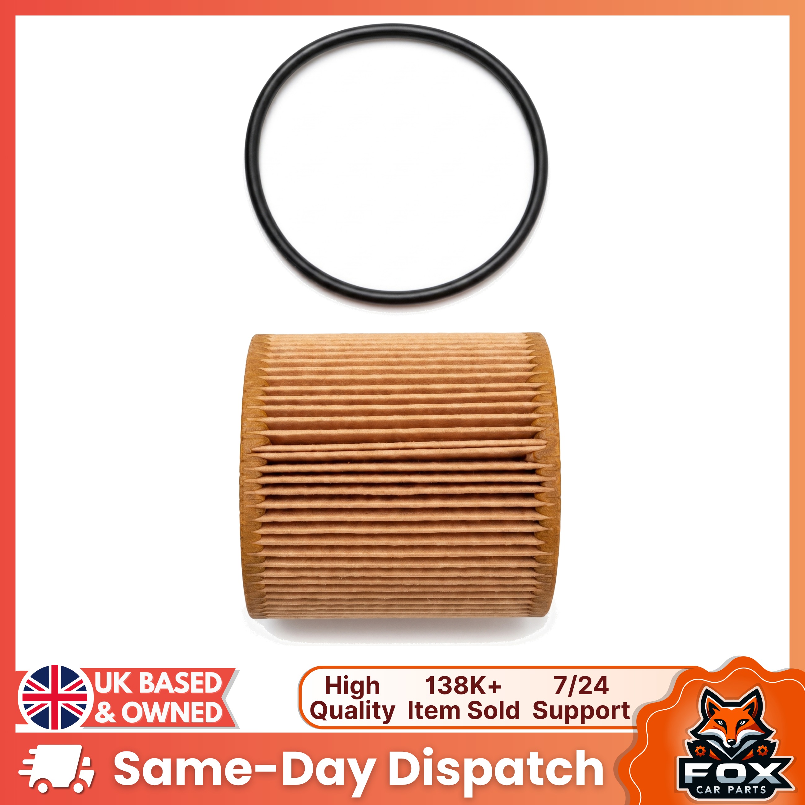Engine Oil Filter Element Fits  For Ford Ranger 2.0 2.2 3.2 - JU2J6744AB