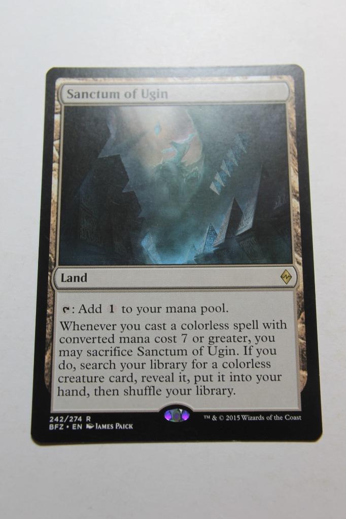 MTG Sanctum of Ugin x1- -Battle for Zendikar-Lightly Played