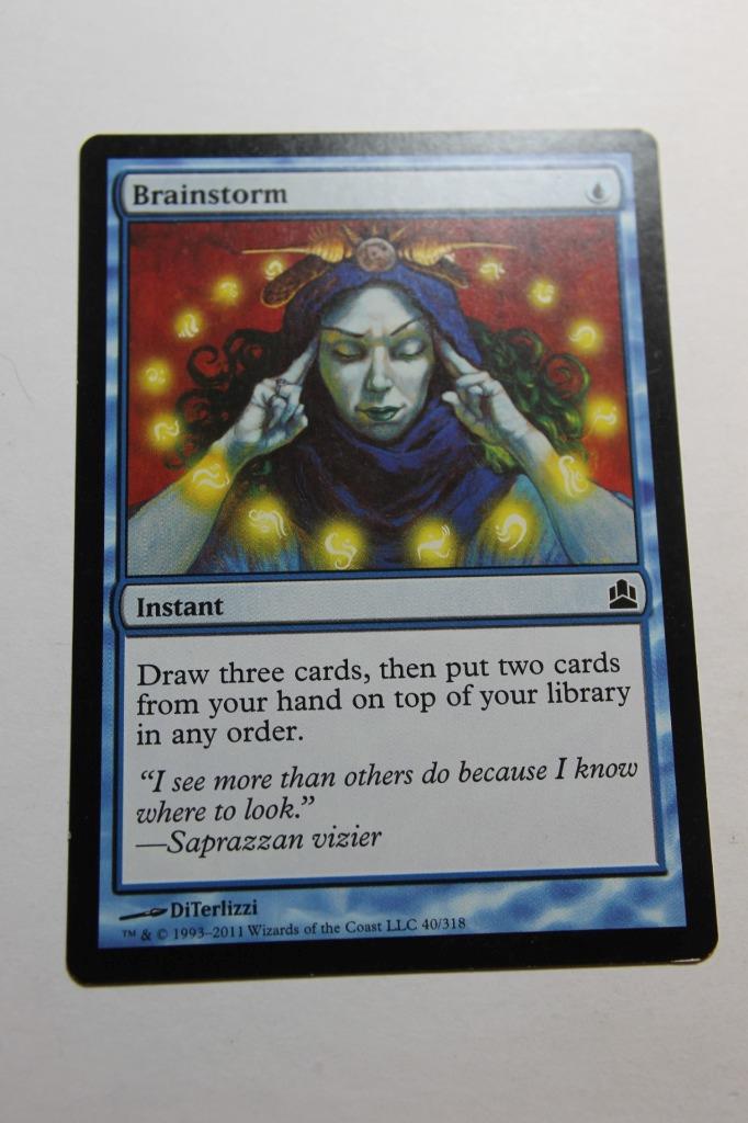 MTG Brainstorm x1- -Commander 2011-Lightly Played - Picture 1 of 1