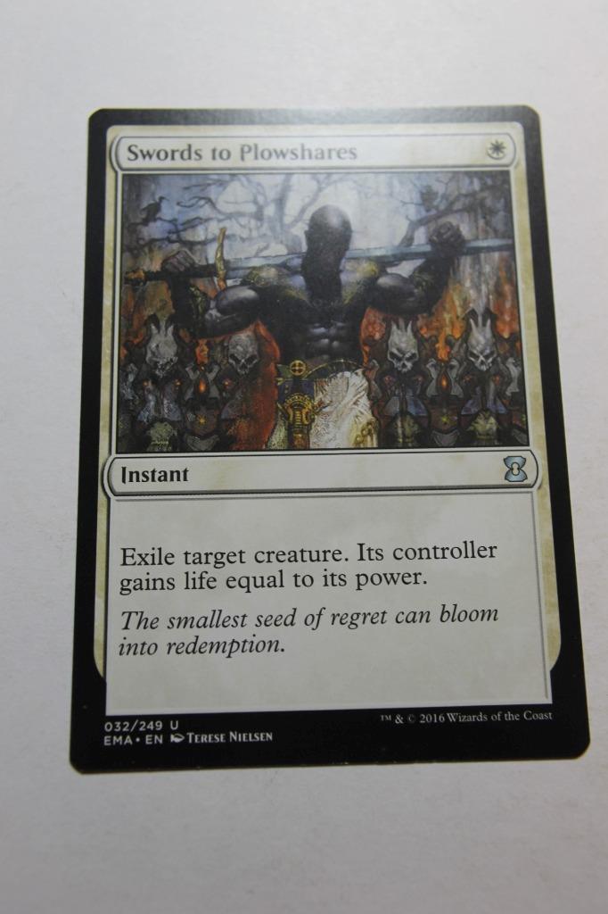 MTG Swords to Plowshares x1- -Eternal Masters-Lightly Played