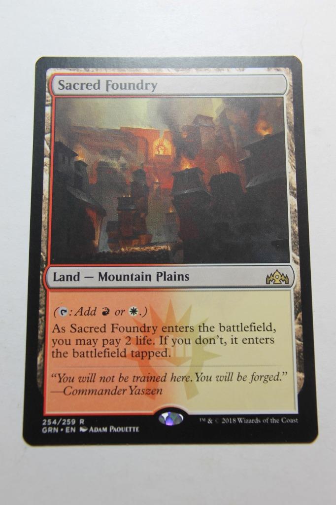 MTG Sacred Foundry x1- -Guilds of Ravnica-Lightly Played