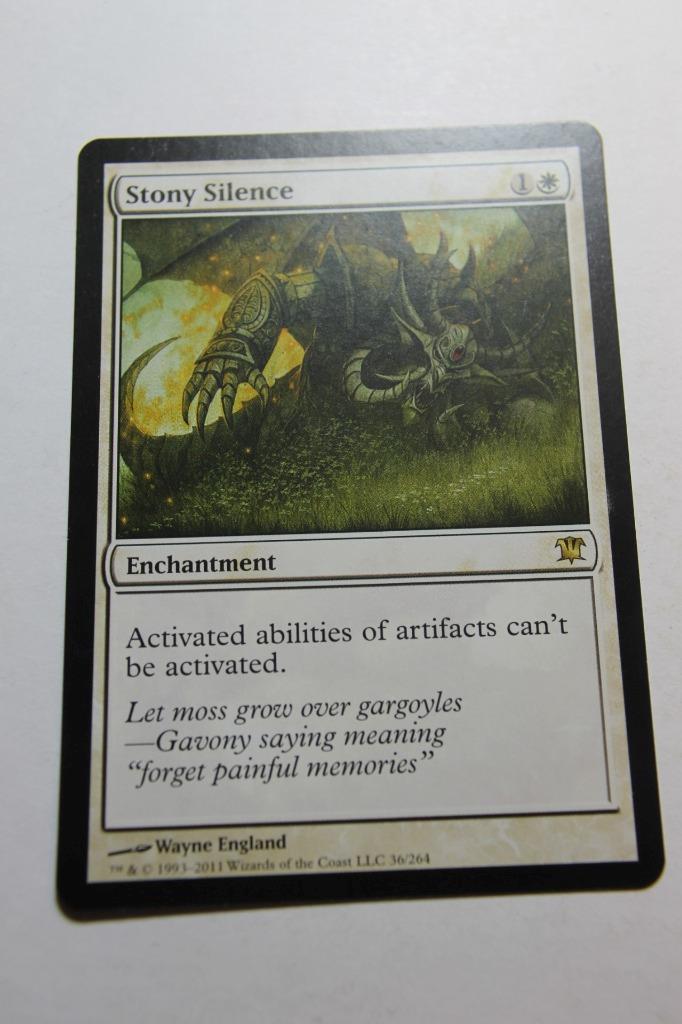 MTG Stony Silence x1- -Innistrad-Lightly Played