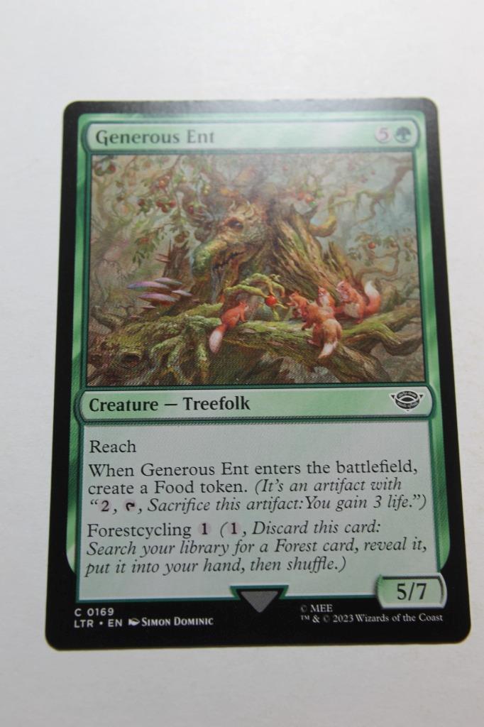 MTG Generous Ent x1- -The Lord of the Rings: Tales of Middle-earth-Lightly Playe - Picture 1 of 1