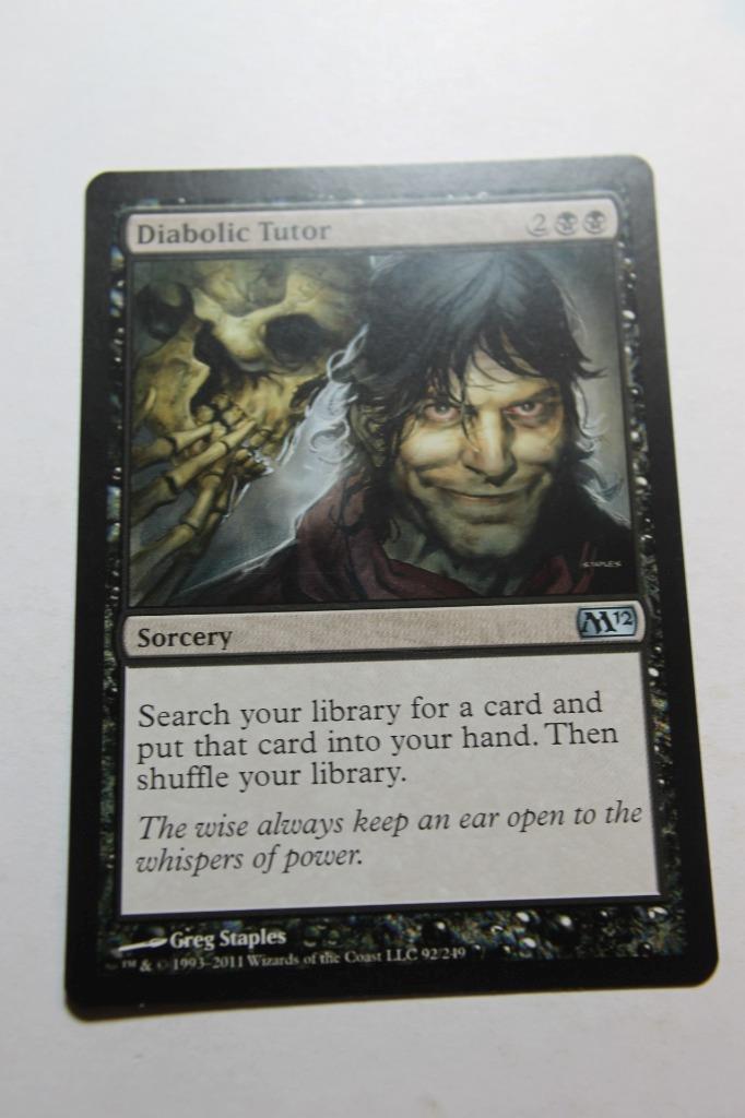 MTG Diabolic Tutor x1- -Magic 2012-Lightly Played - Picture 1 of 1