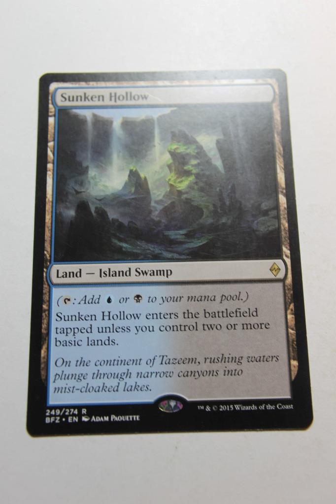 MTG Sunken Hollow x1- -BFZ Standard Series-Lightly Played