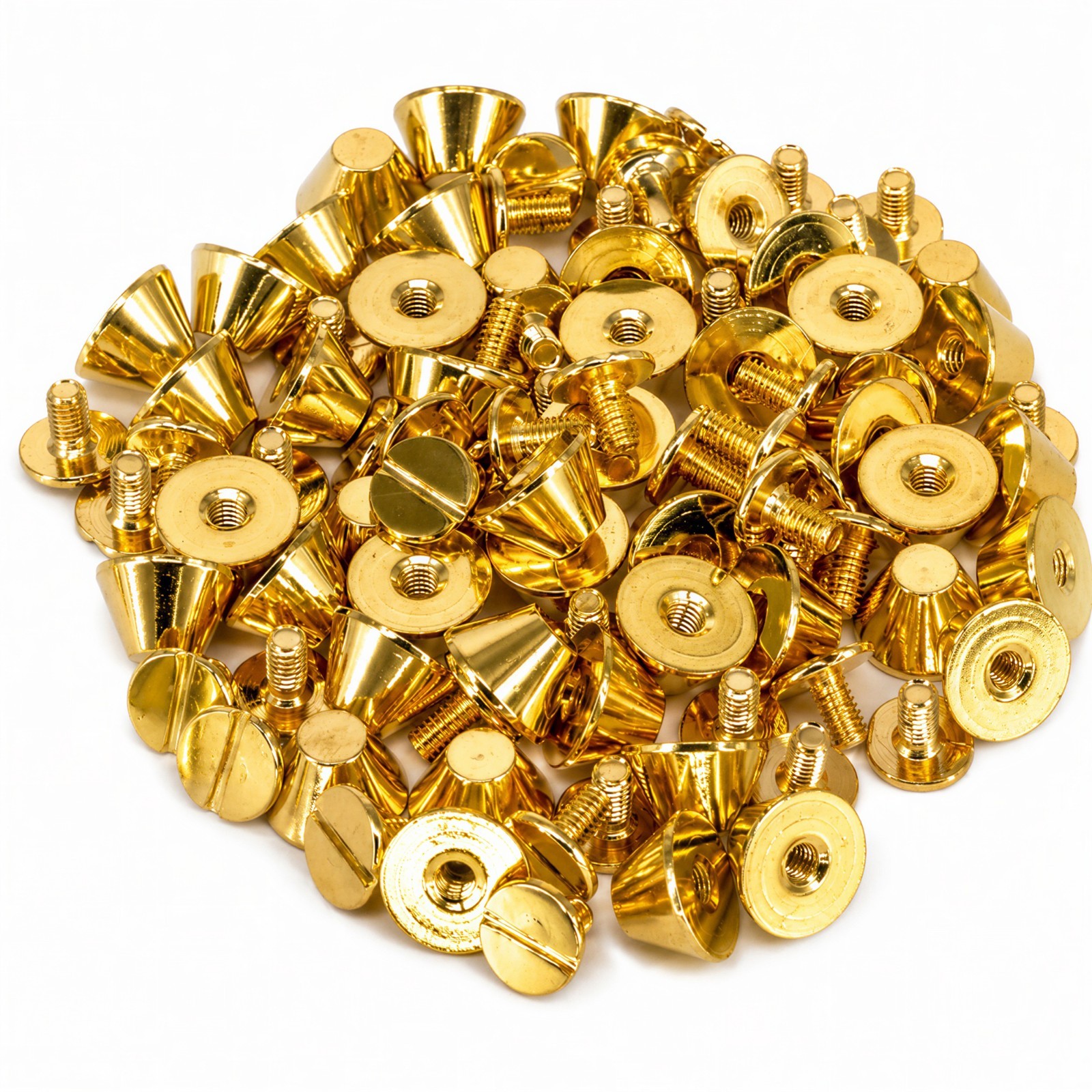 Metal Stud Rivets Mushroom 10mm 15mm Screw Back Punk Spikes For Leather Bags