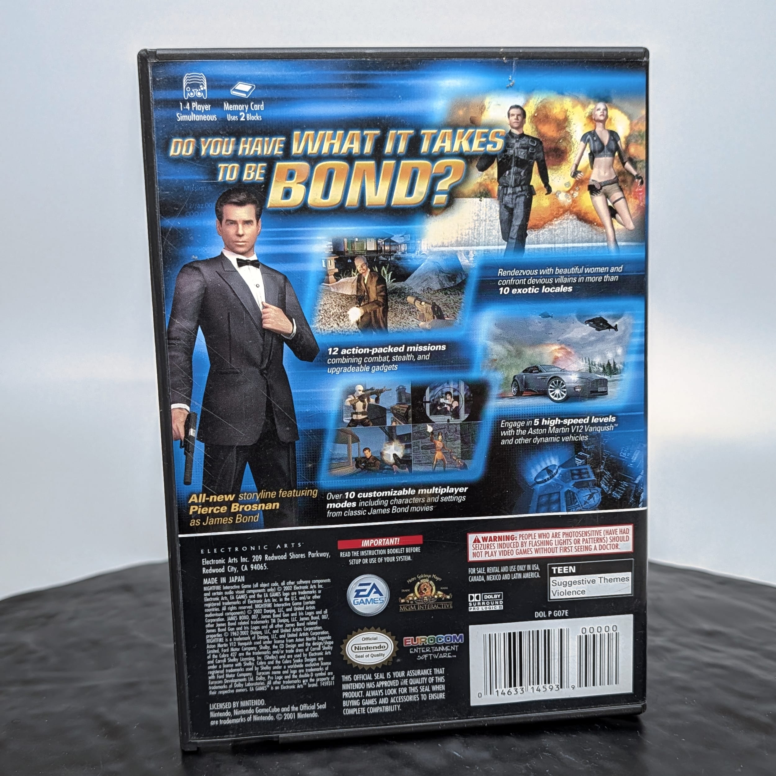 007 Nightfire Nintendo GameCube GC James Bond Case+Disc No Manual EA 🎮 - Picture 4 of 5