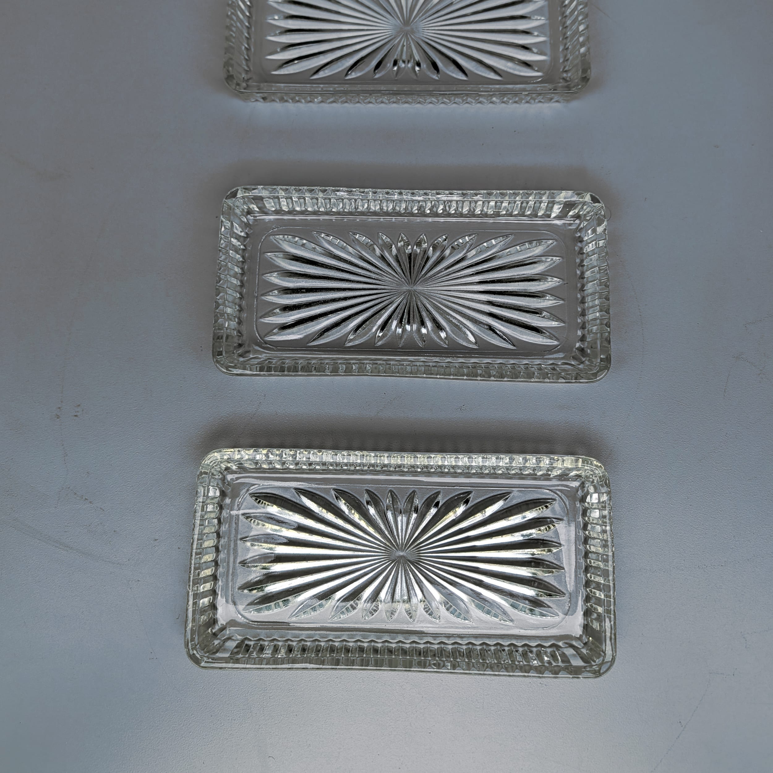 Sheffield Silver Plated Relish Tray with Forks+3 Glass Dishes NOS HTF NEW IN BOX - Picture 12 of 14