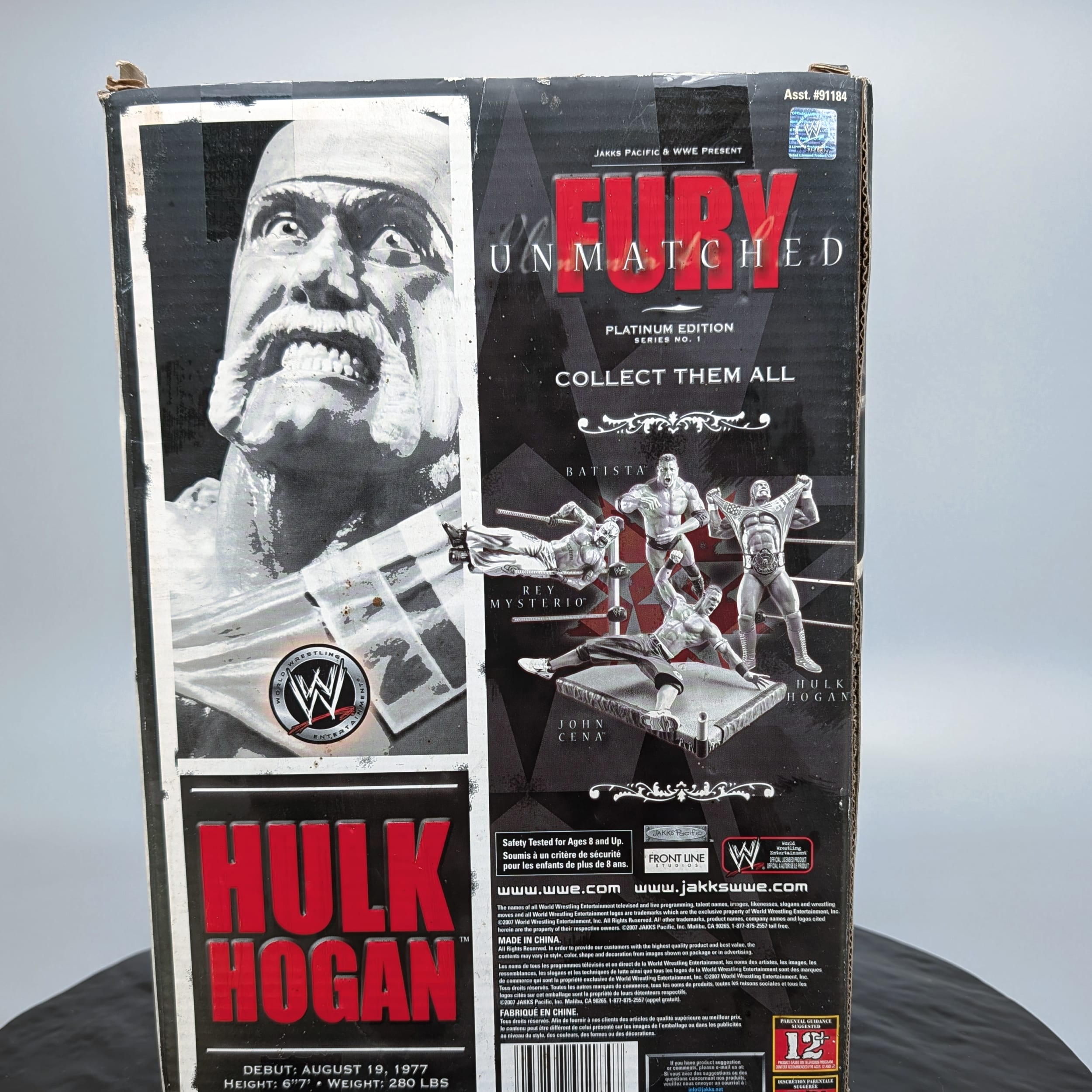 WWE HULK HOGAN UNMATCHED FURY PLATINUM EDITION SERIES 1 FIGURE FAST SHIPPING - Picture 9 of 14