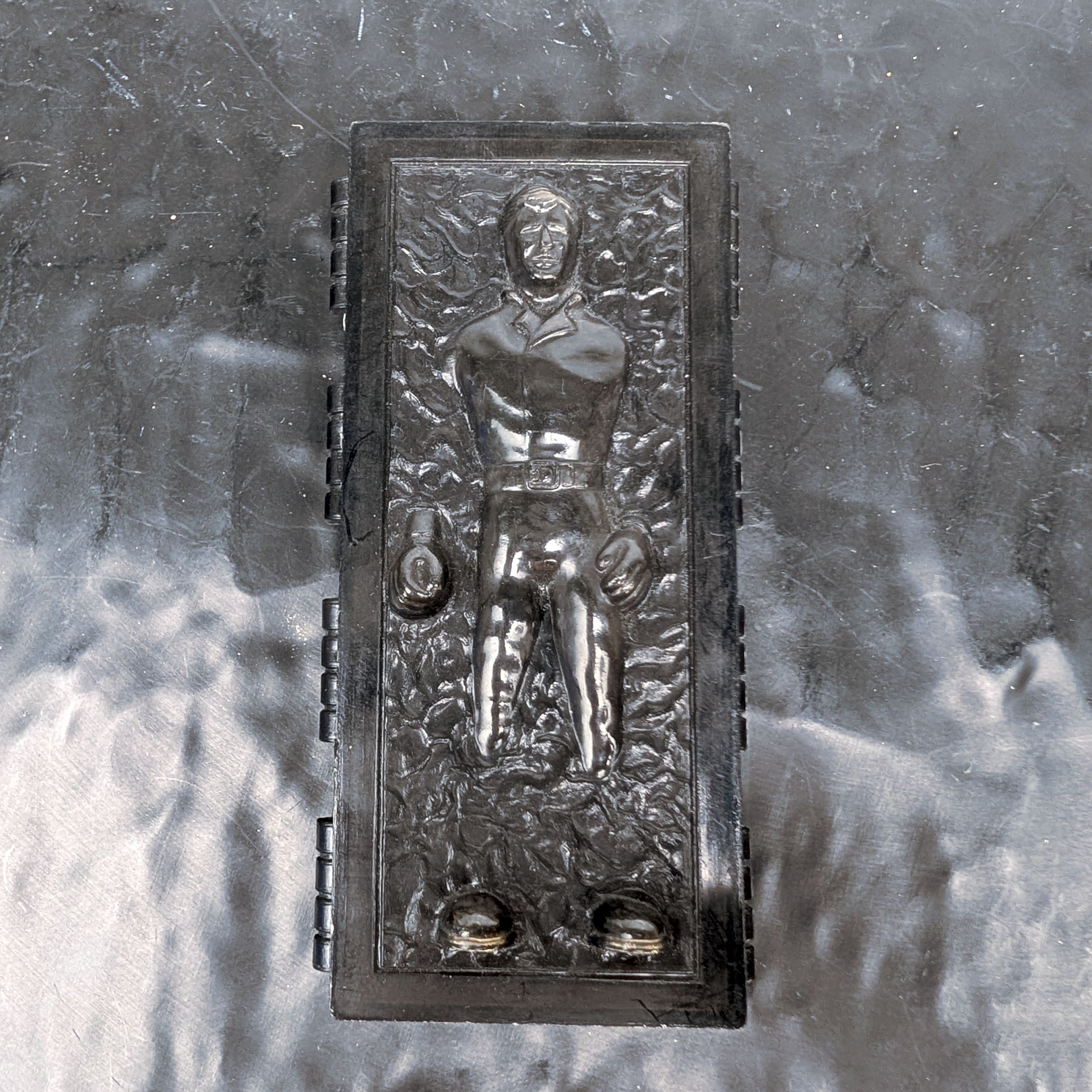 Star Wars Kenner 1984 Han Solo Carbonite Chamber+Block ROTJ NO REPRO ⭐ - Picture 1 of 5