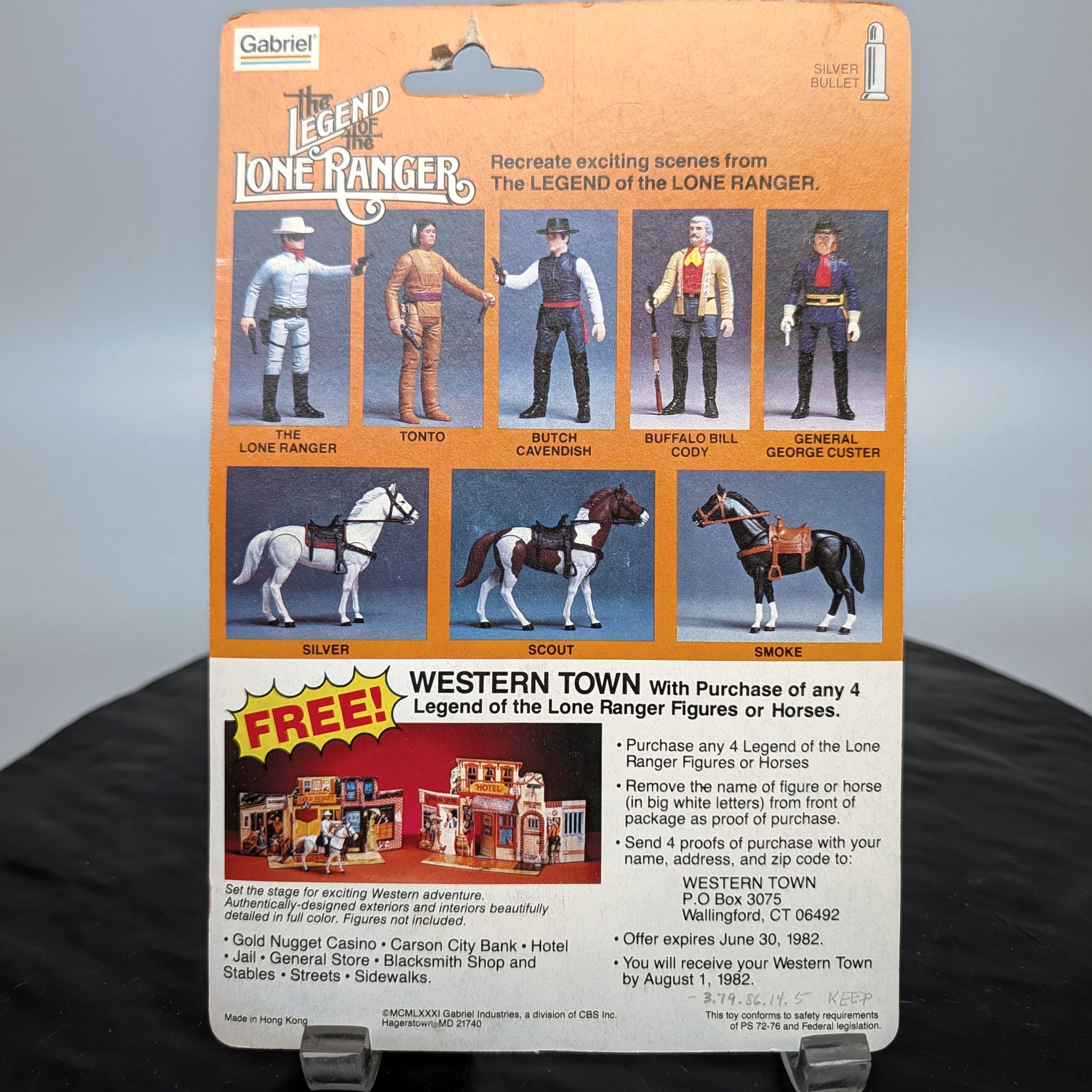 Gabriel The Legend of the Lone Ranger Action Figure 1980 VTG SEALED NEW NIP - Picture 9 of 9