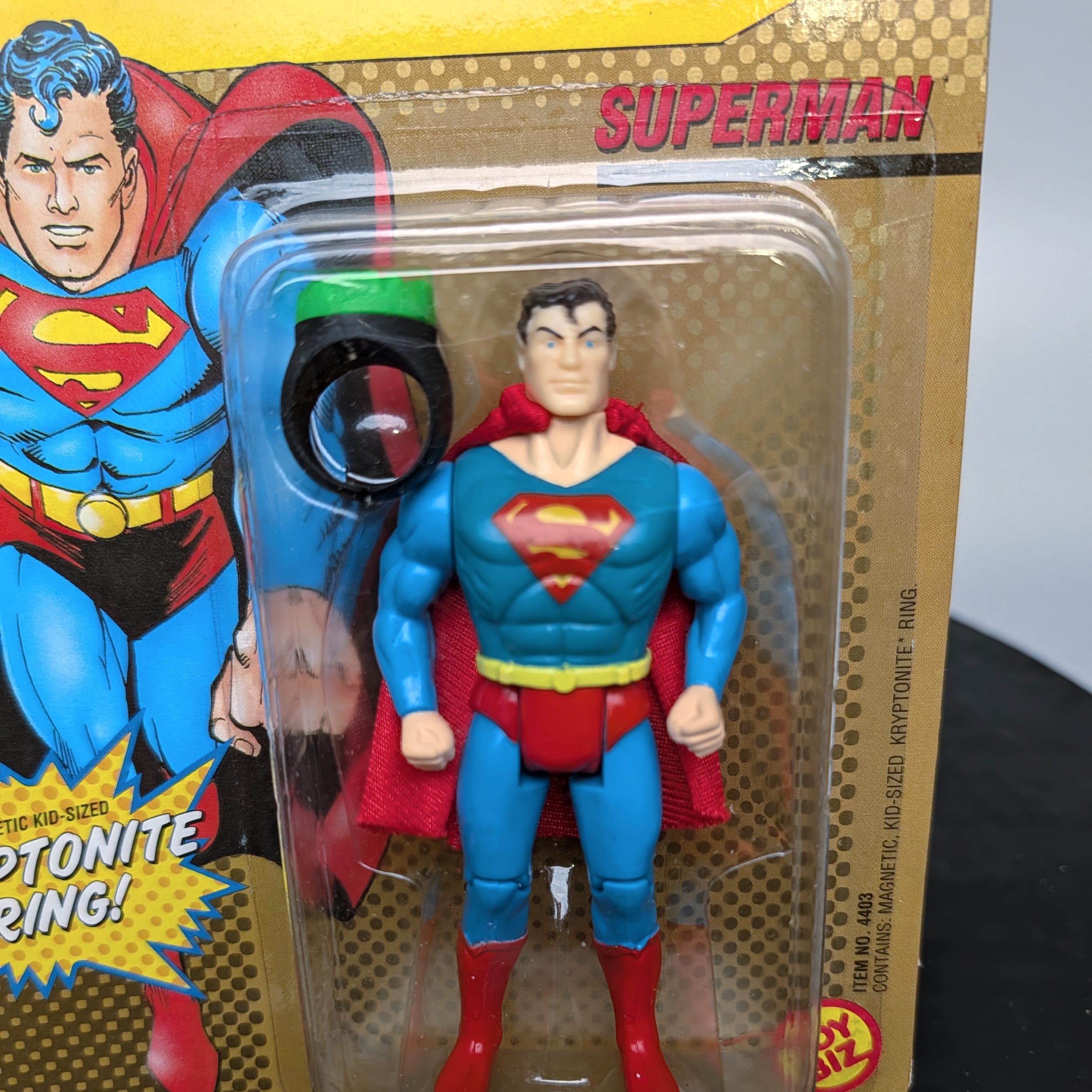 Toybiz DC Comics Superheroes Superman KRYPTONITE RING 1989 Vintage SEALED - Picture 5 of 8
