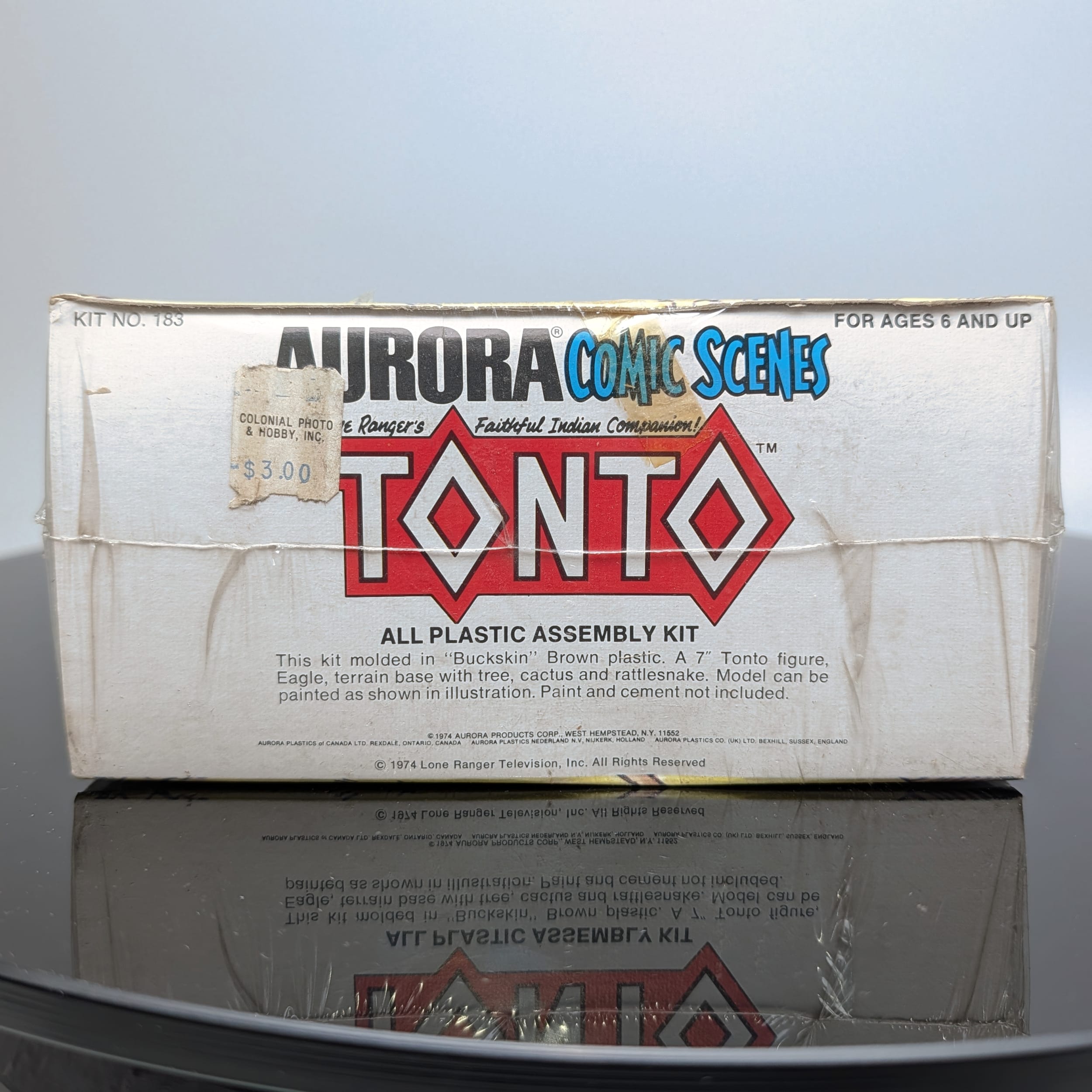 Vintage Aurora Tonto Model Kit 183 Lone Ranger Comic Scenes 1974 Sealed Box - Picture 8 of 10