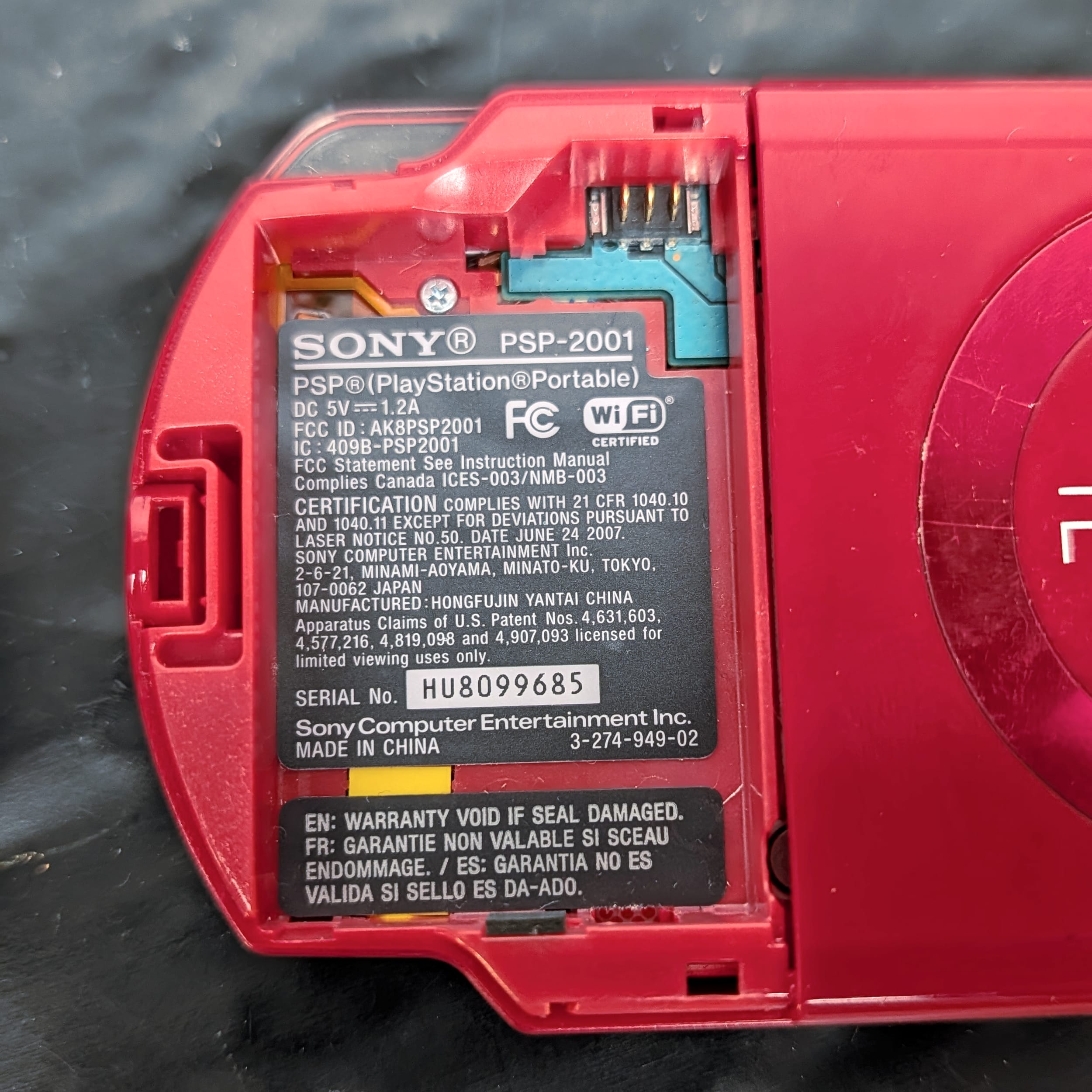 Sony PSP-2001 Handheld Lot Qty 3 God of War Red+Blue+Silver Parts/Repair π§