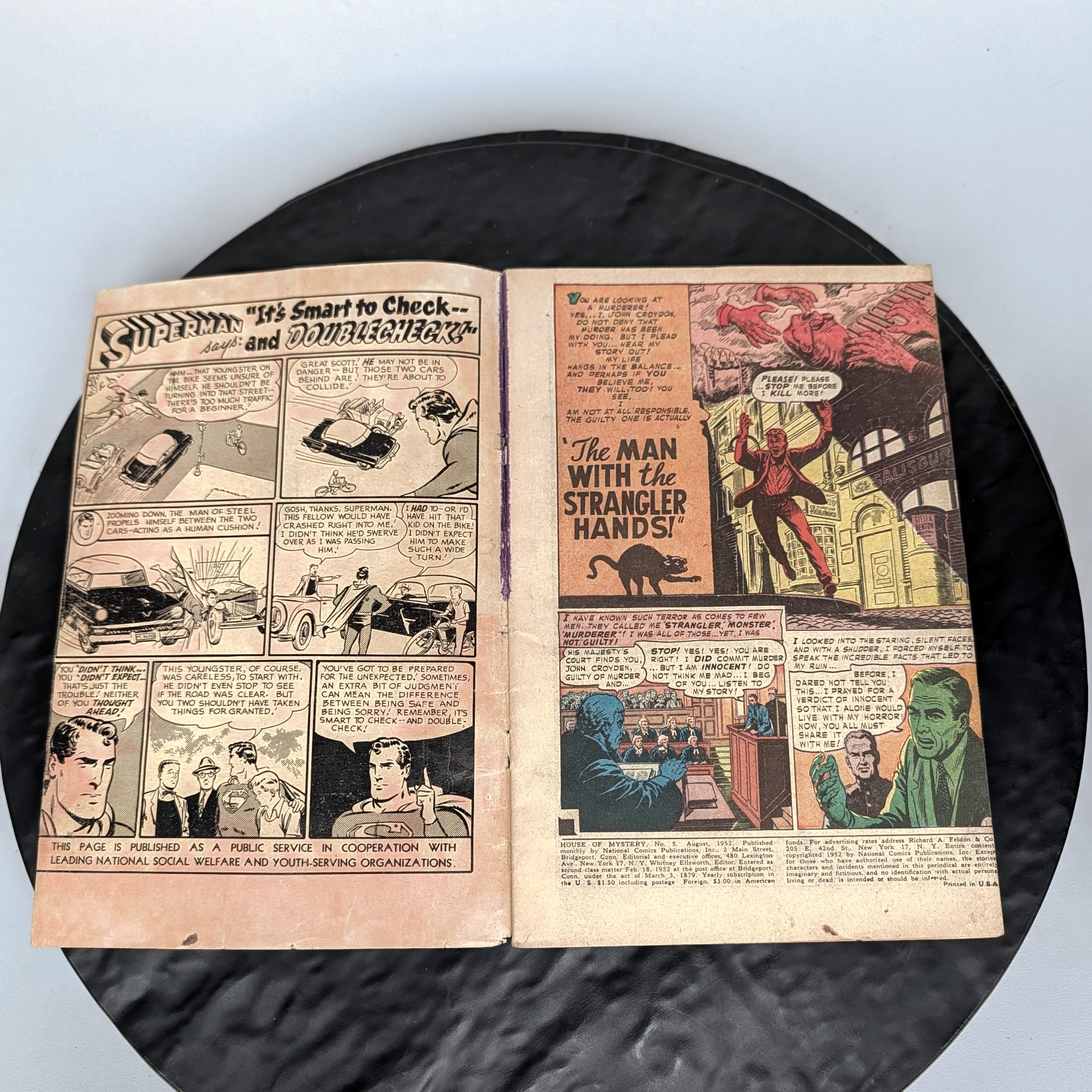 House of Mystery #5 DC Comics Aug 1952 Pre-Code Horror Golden Age Trimmed