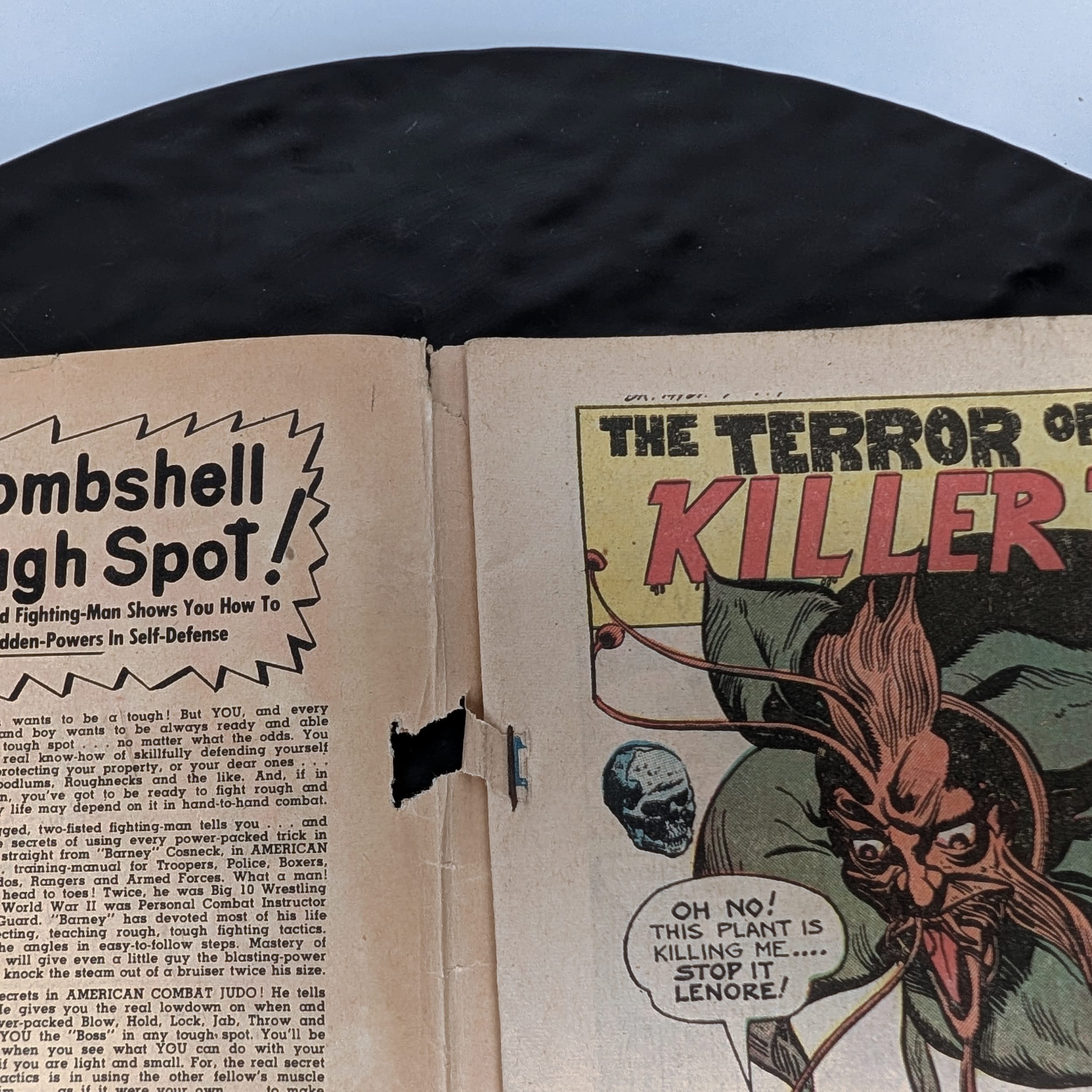 Dark Mysteries #7 1952 PCH Pre-Code Horror Skeleton Blood Dismemberment