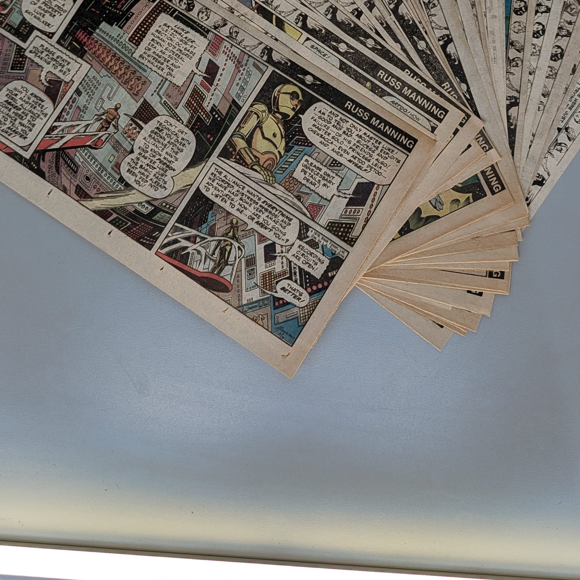 Star Wars 1979 Sunday Newspaper Comic Strips Lot 24 Russ Manning 3/11-9/9