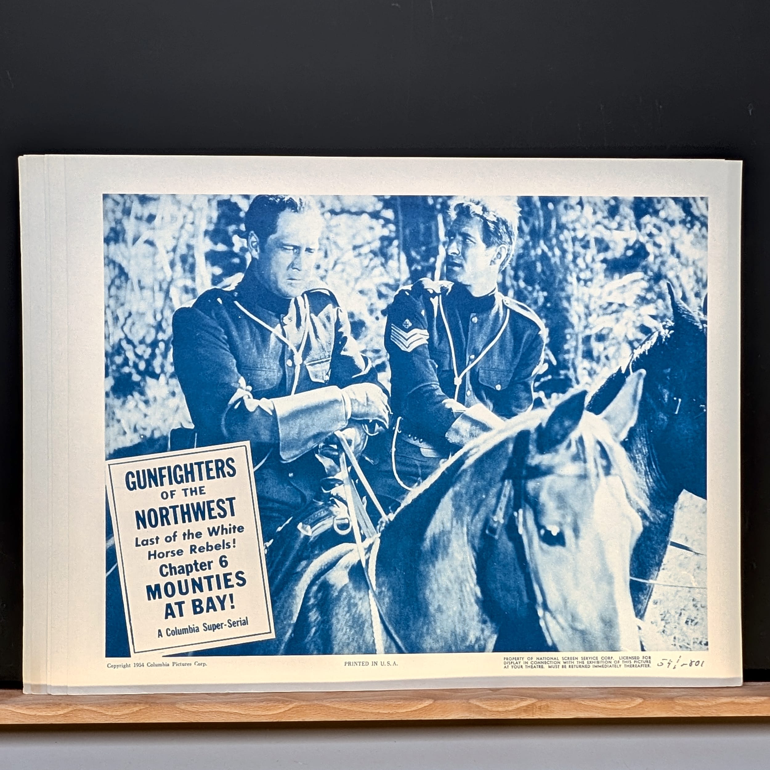 GUNFIGHTERS OF THE NORTHWEST Jock Mahoney 1954 LOBBY TITLE CARDs Vintage