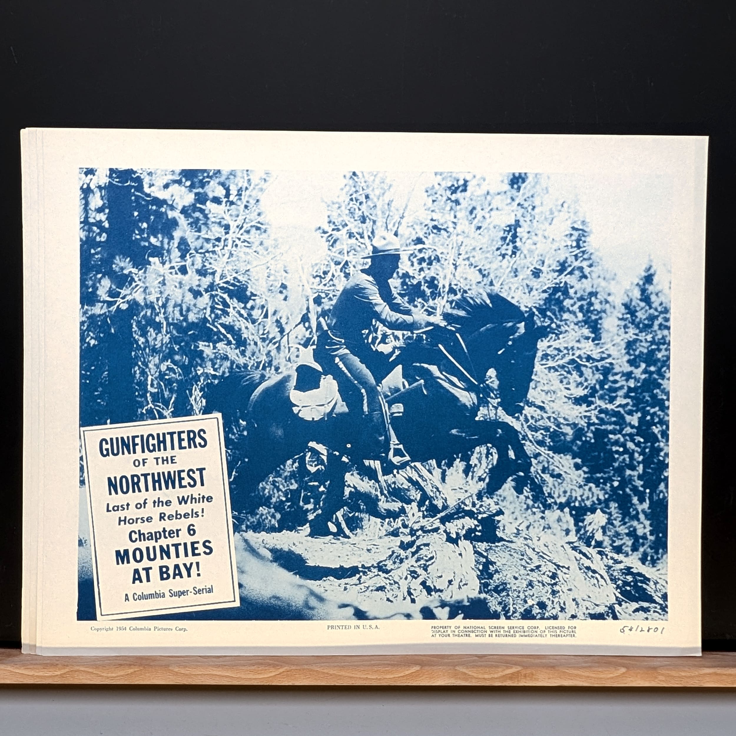 GUNFIGHTERS OF THE NORTHWEST Jock Mahoney 1954 LOBBY TITLE CARDs Vintage