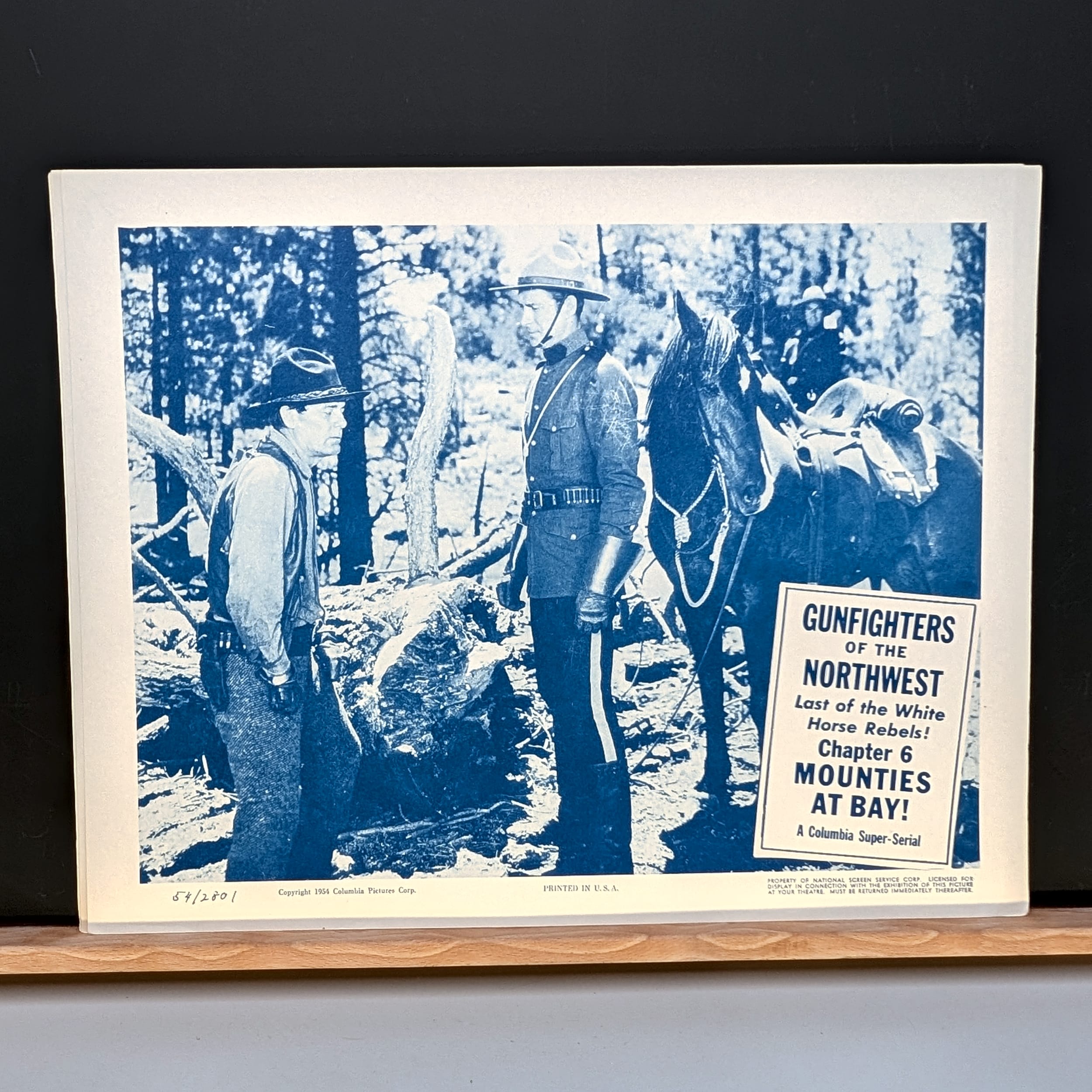 GUNFIGHTERS OF THE NORTHWEST Jock Mahoney 1954 LOBBY TITLE CARDs Vintage