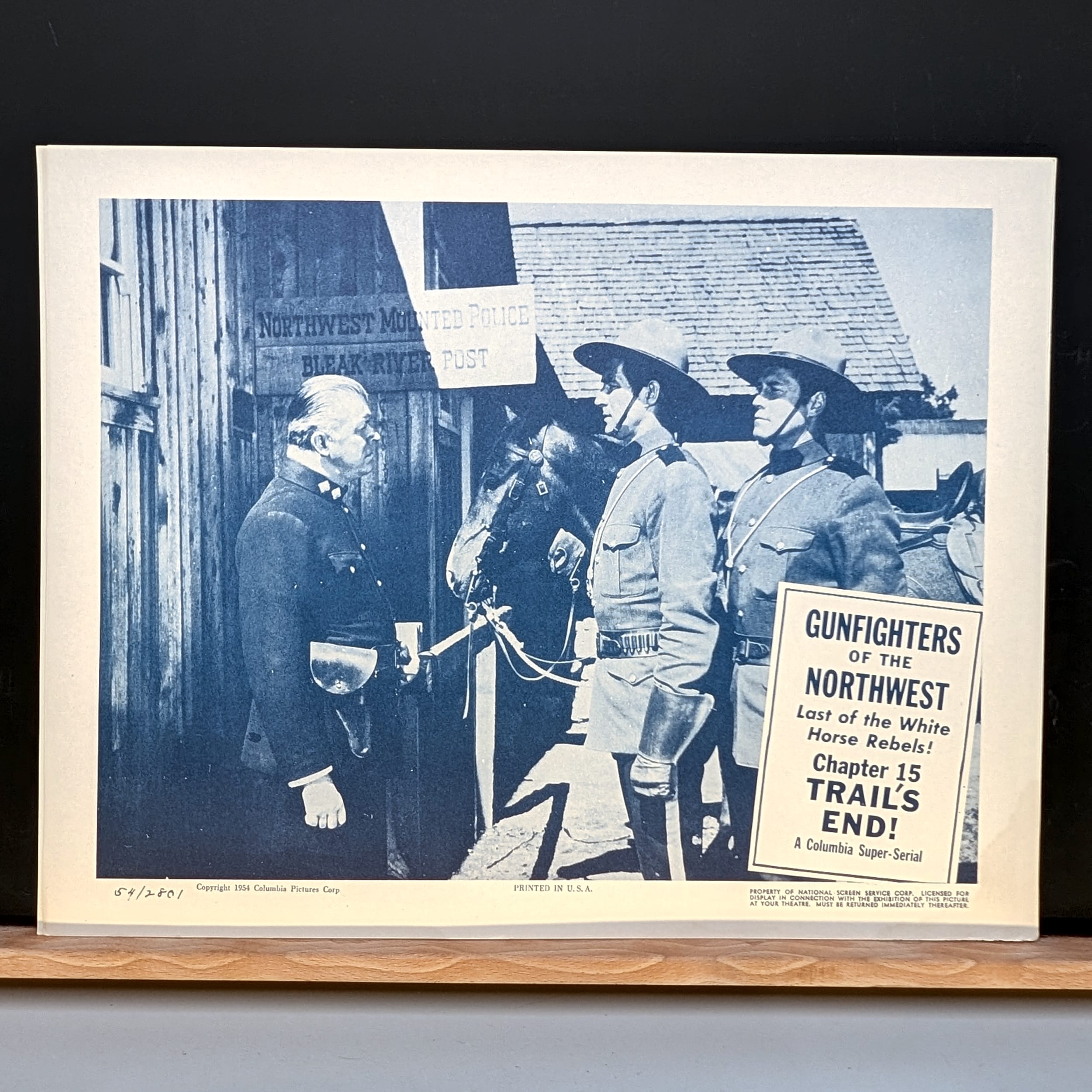 GUNFIGHTERS OF THE NORTHWEST Jock Mahoney 1954 LOBBY TITLE CARDs Vintage