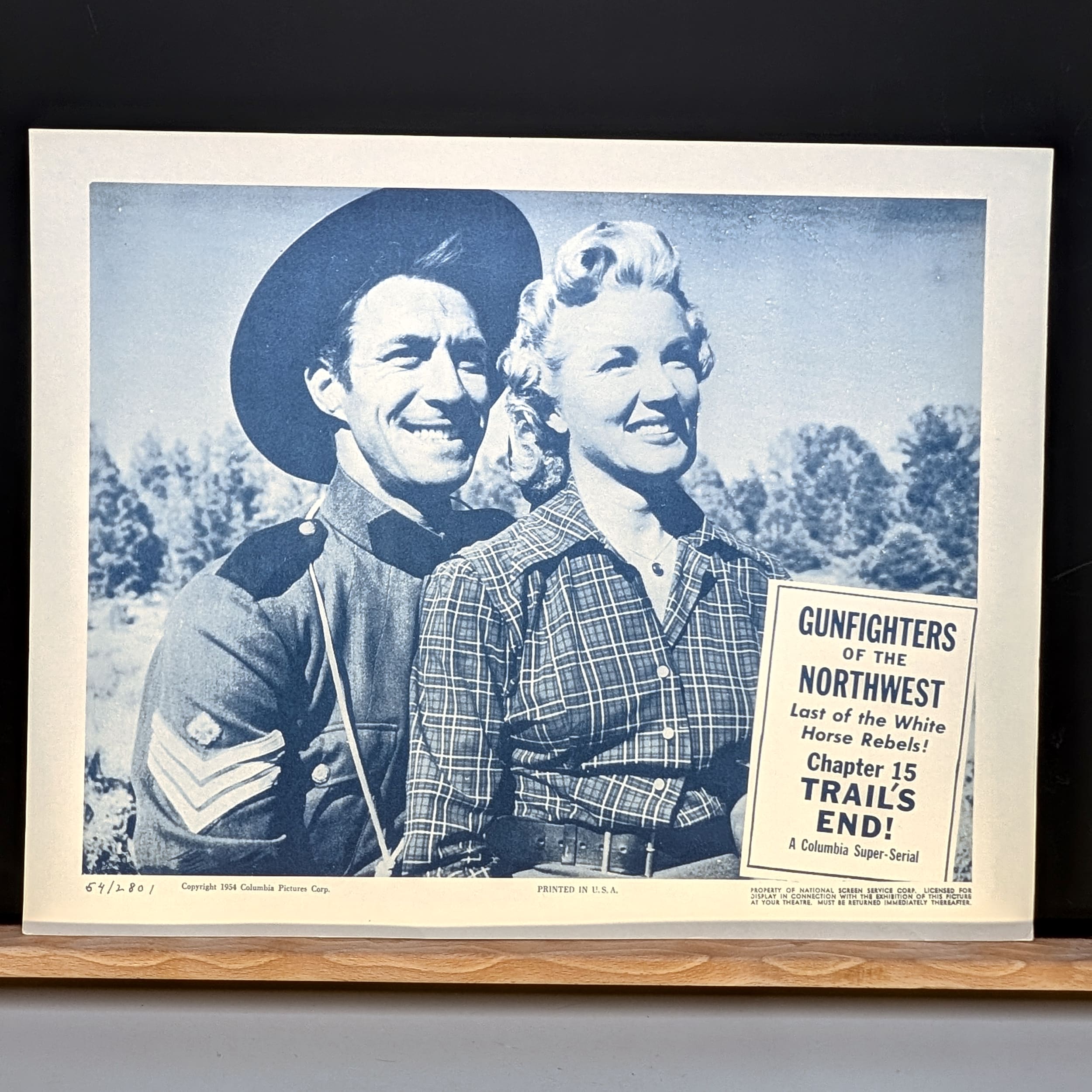 GUNFIGHTERS OF THE NORTHWEST Jock Mahoney 1954 LOBBY TITLE CARDs Vintage