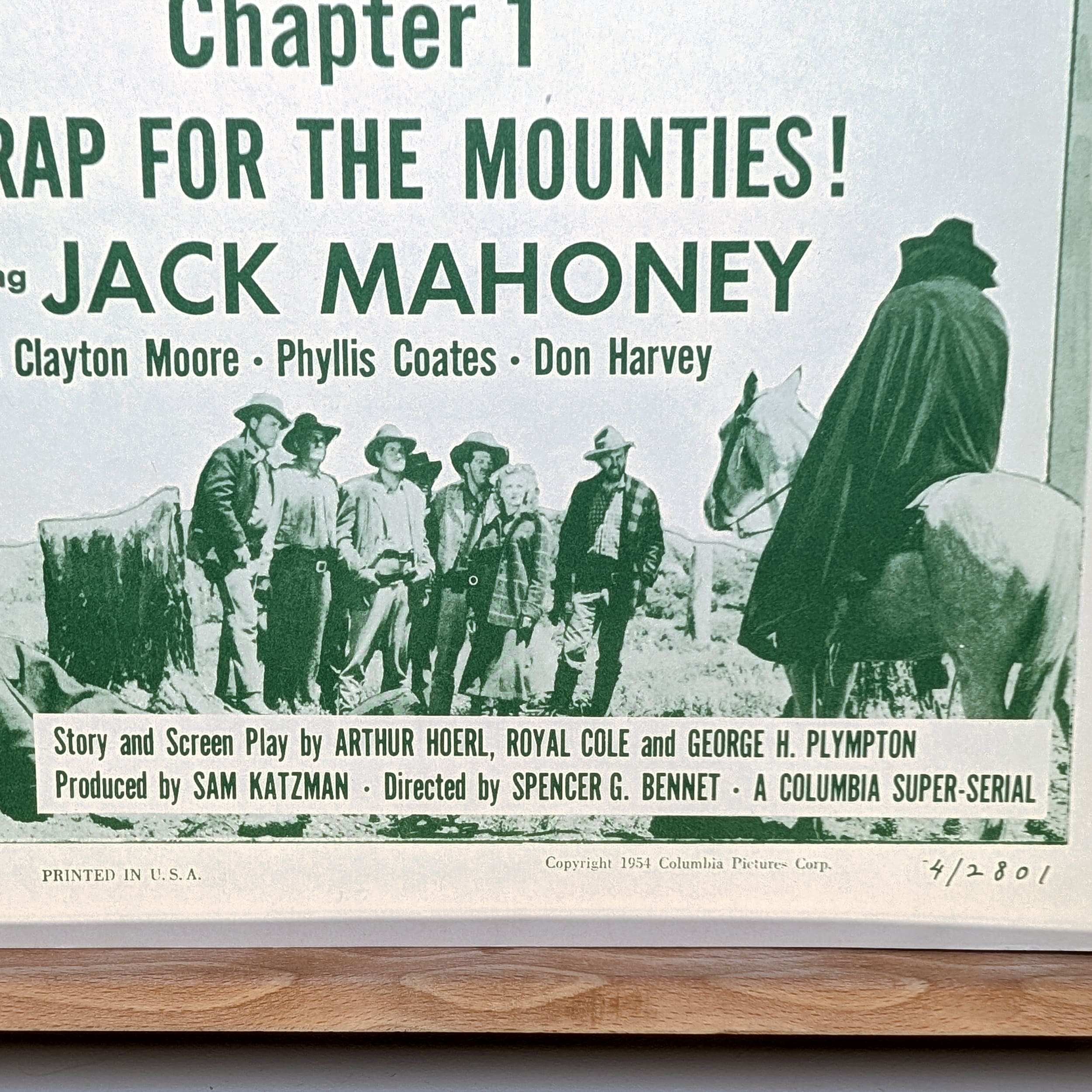 GUNFIGHTERS OF THE NORTHWEST Jock Mahoney 1954 LOBBY TITLE CARDs Vintage