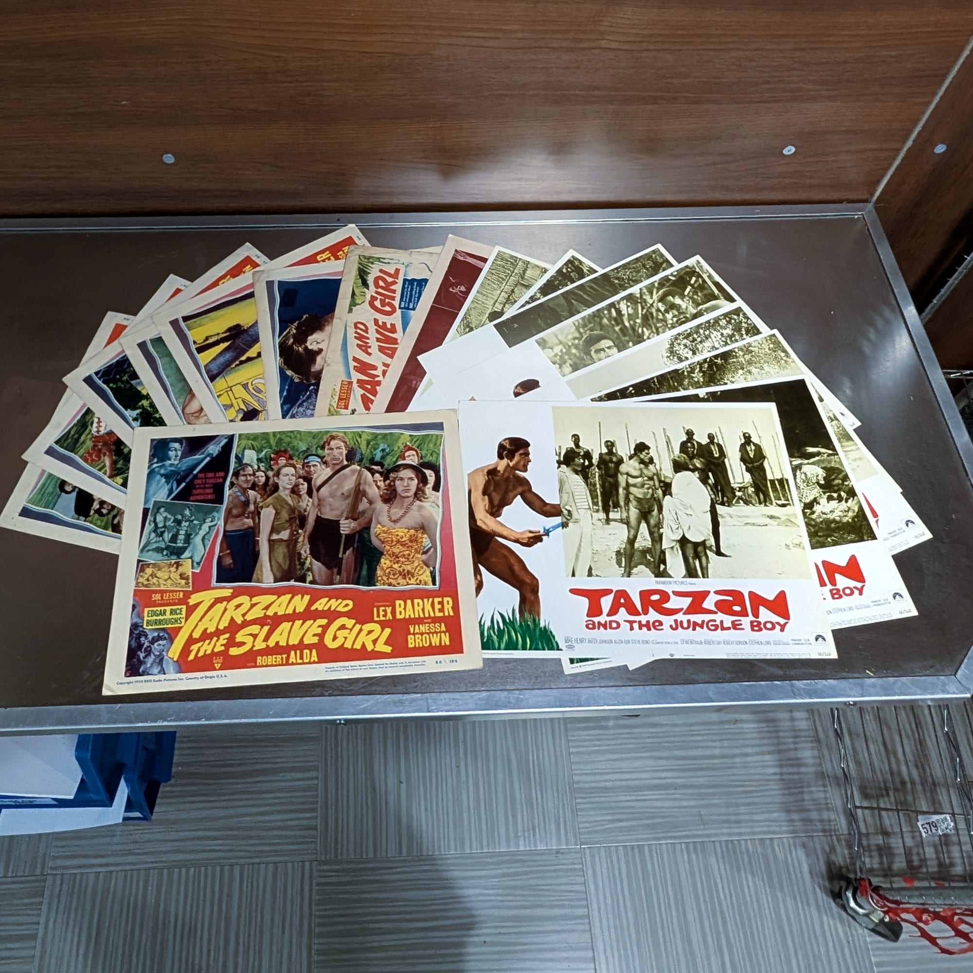 Tarzan Movie Lobby Cards Lot:Slave Girl+Jungle Boy+Lex Barker+Mike Henry π΄