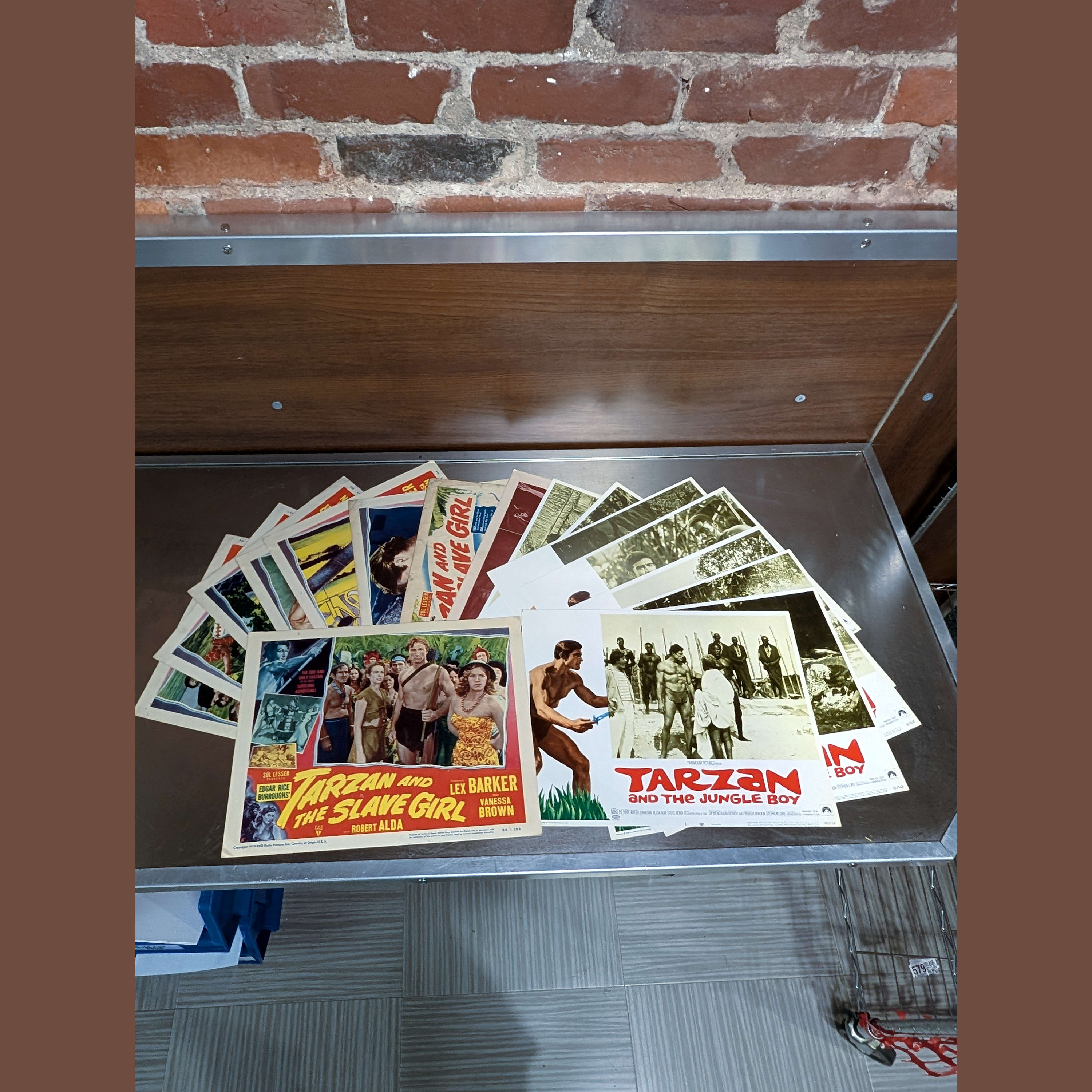 Tarzan Movie Lobby Cards Lot:Slave Girl+Jungle Boy+Lex Barker+Mike Henry π΄