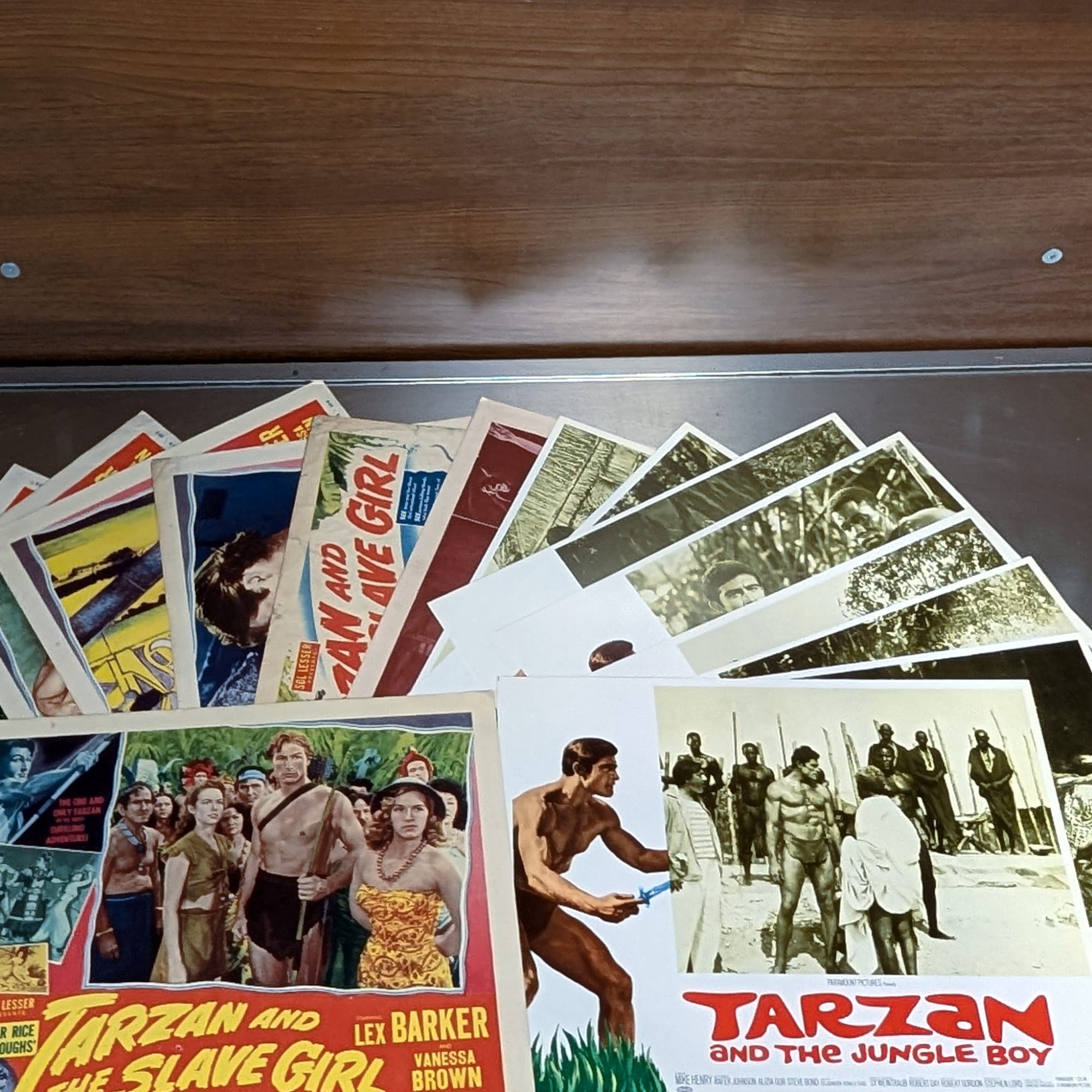 Tarzan Movie Lobby Cards Lot:Slave Girl+Jungle Boy+Lex Barker+Mike Henry π΄