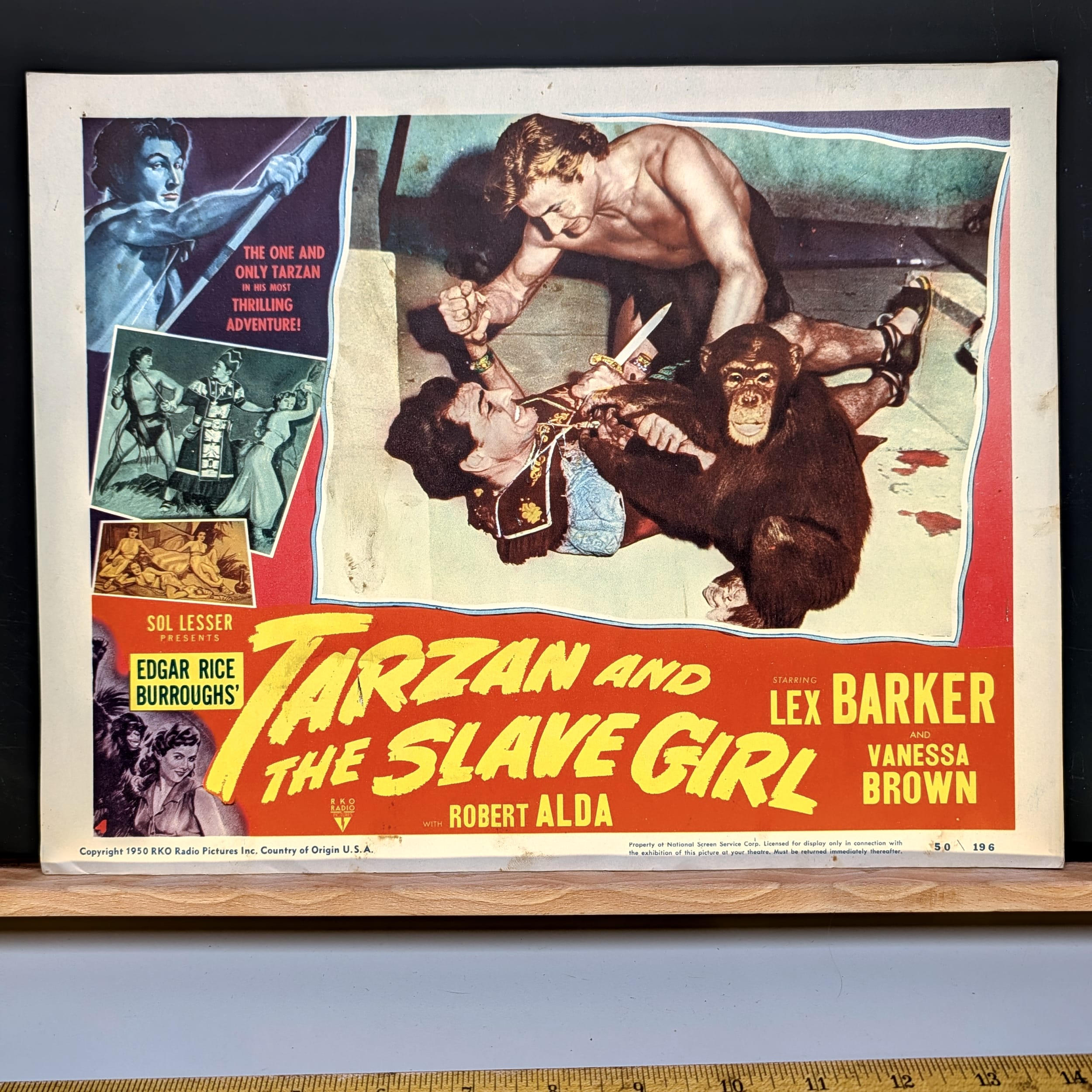 Tarzan Movie Lobby Cards Lot:Slave Girl+Jungle Boy+Lex Barker+Mike Henry π΄
