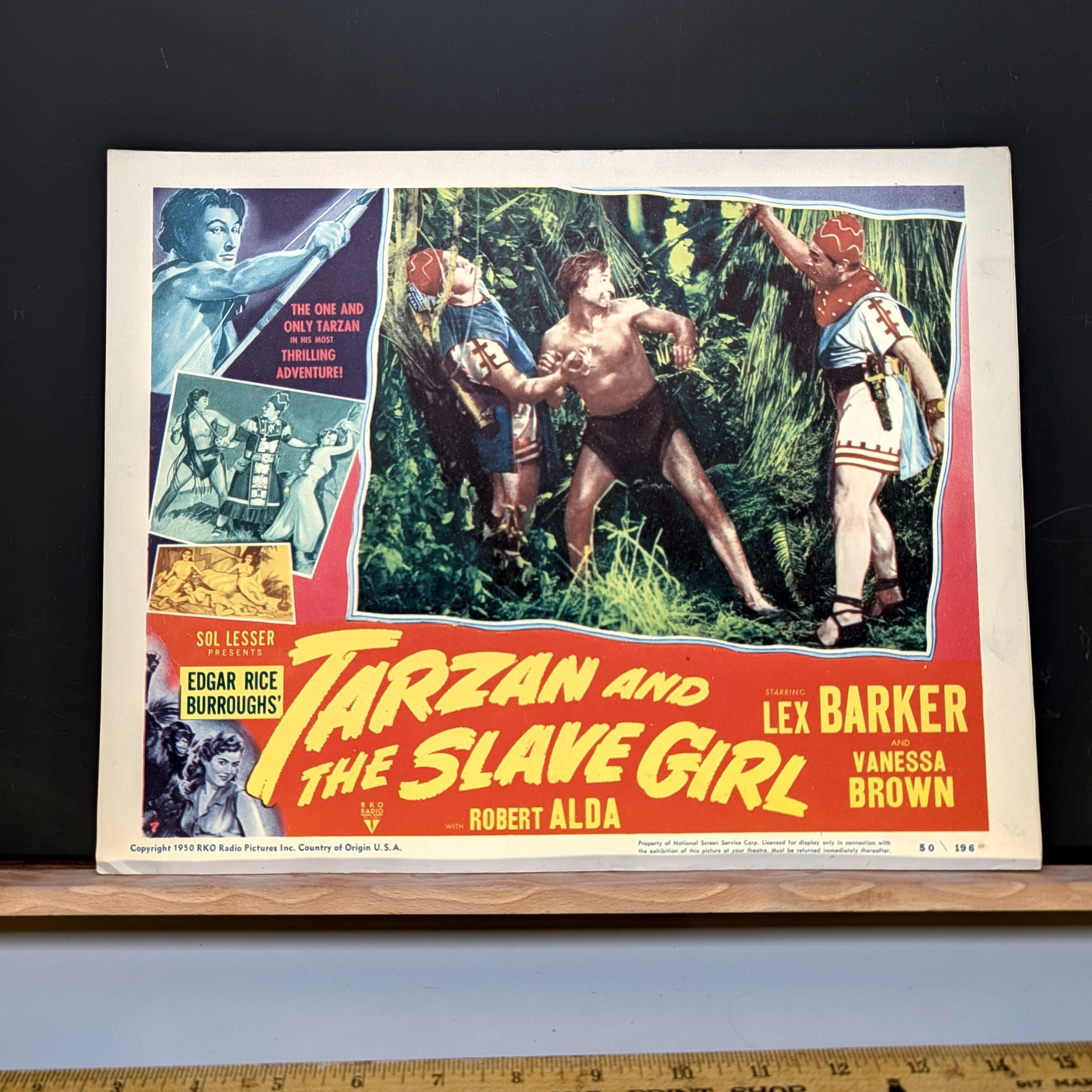 Tarzan Movie Lobby Cards Lot:Slave Girl+Jungle Boy+Lex Barker+Mike Henry π΄