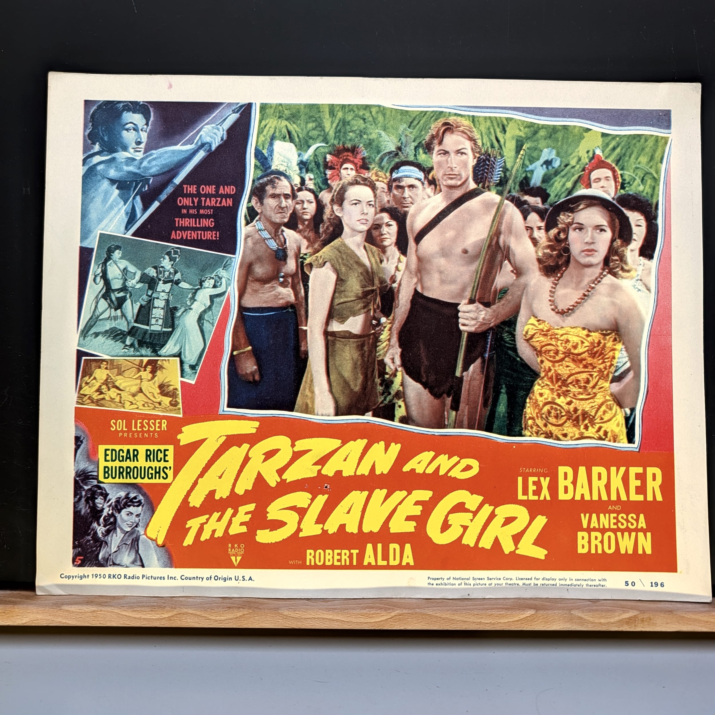 Tarzan Movie Lobby Cards Lot:Slave Girl+Jungle Boy+Lex Barker+Mike Henry π΄