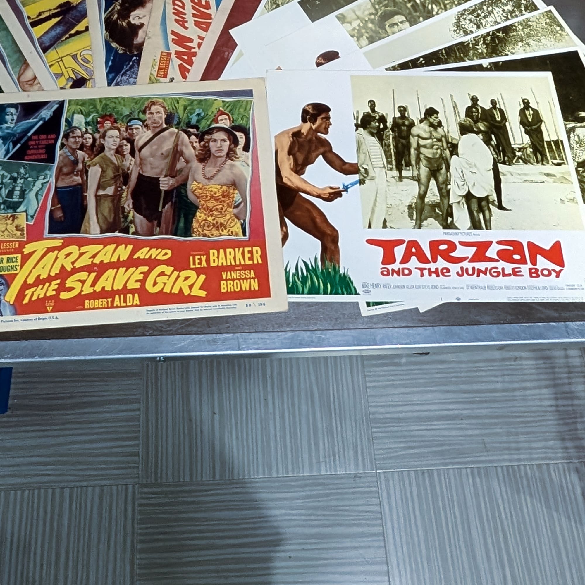 Tarzan Movie Lobby Cards Lot:Slave Girl+Jungle Boy+Lex Barker+Mike Henry π΄