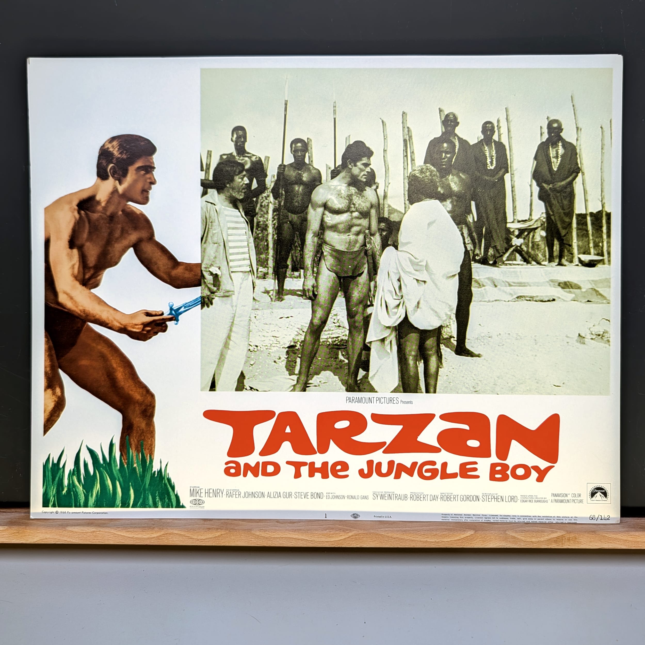 Tarzan Movie Lobby Cards Lot:Slave Girl+Jungle Boy+Lex Barker+Mike Henry π΄
