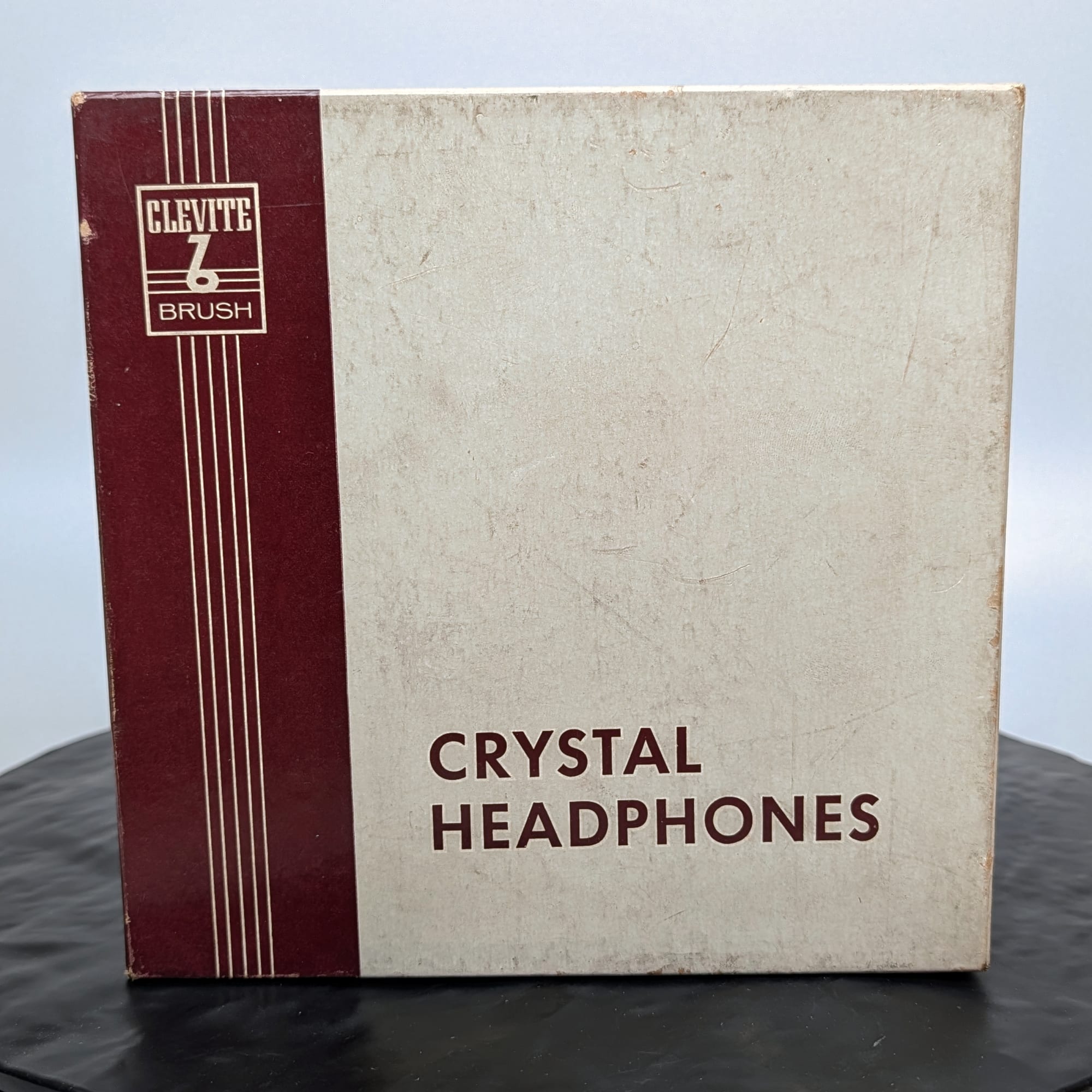 Clevite Brush BA-205 Crystal Headphones Headset Vintage Radio +Orig Box π§