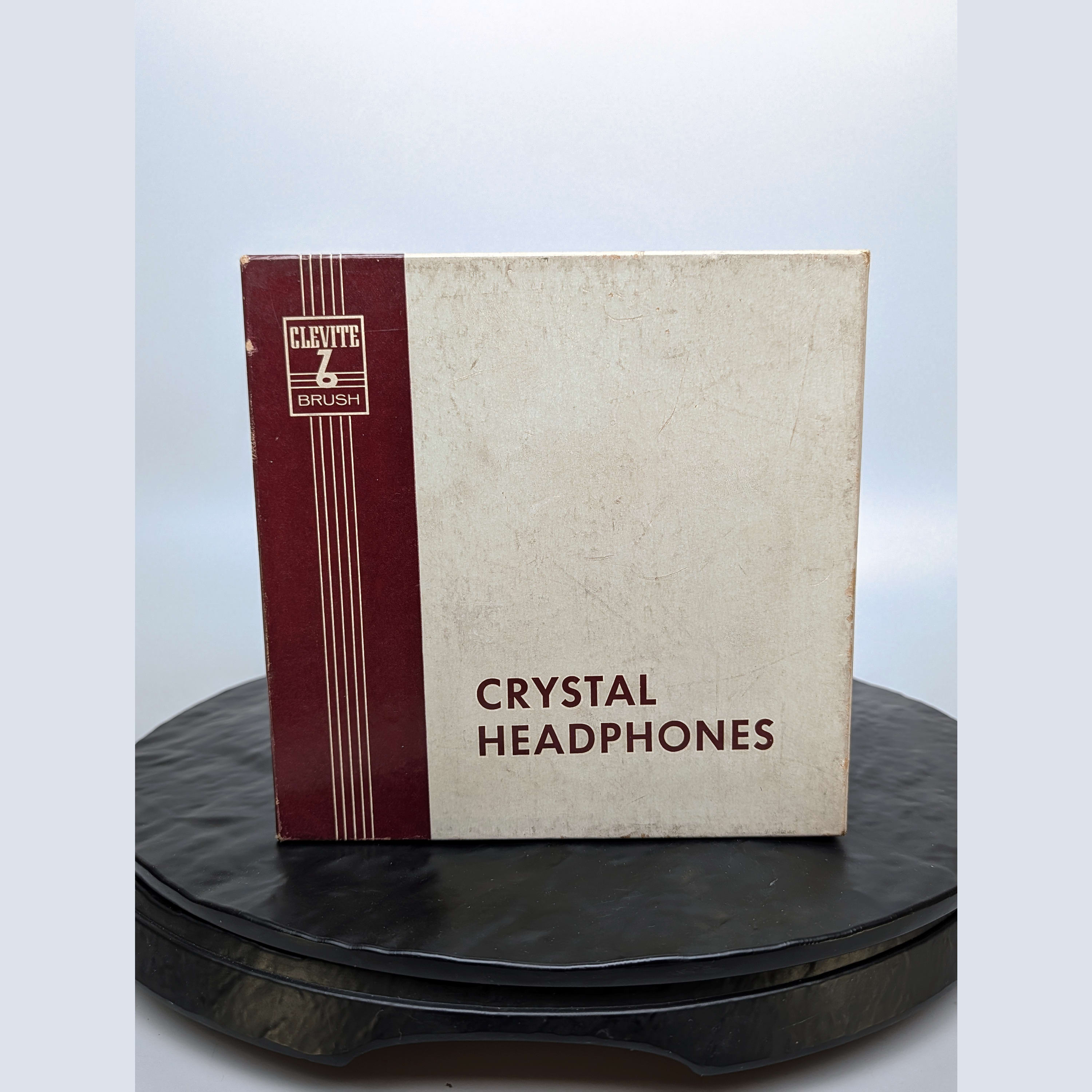 Clevite Brush BA-205 Crystal Headphones Headset Vintage Radio +Orig Box π§