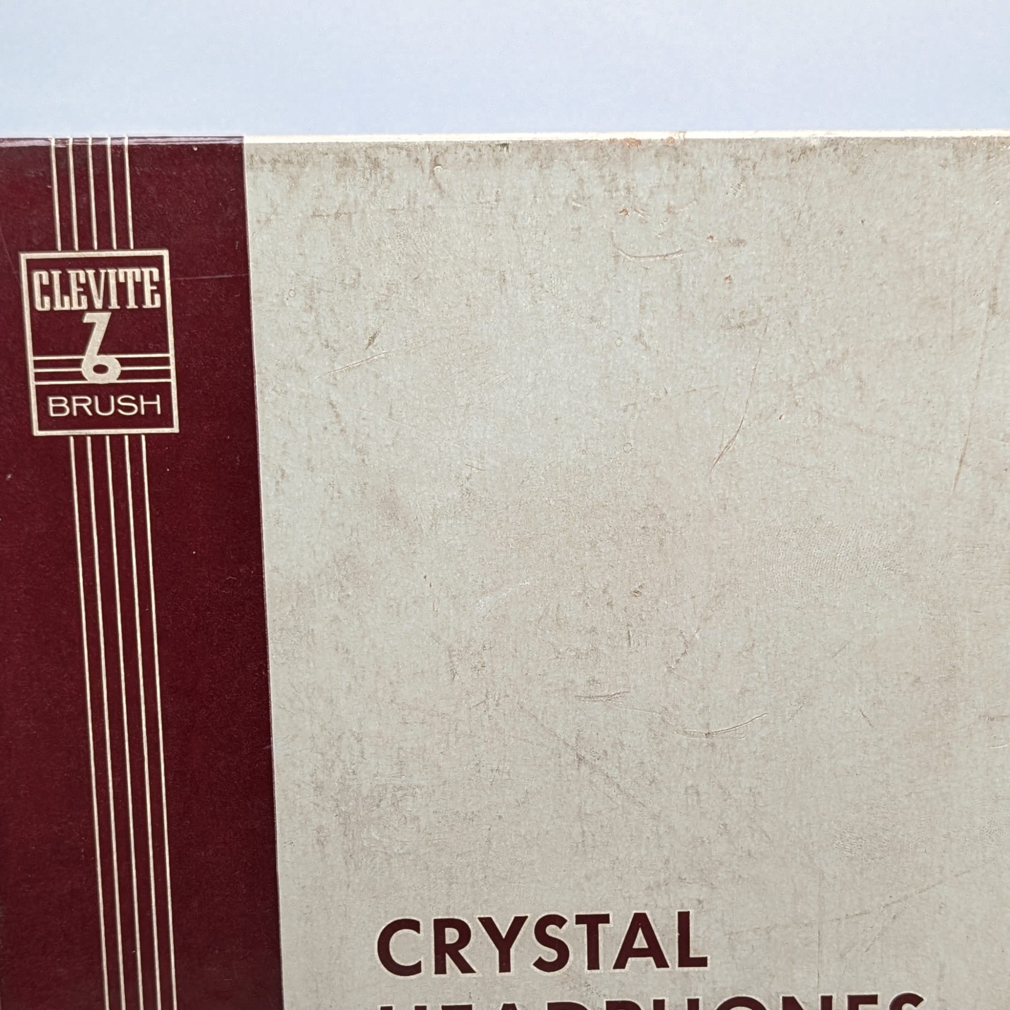 Clevite Brush BA-205 Crystal Headphones Headset Vintage Radio +Orig Box π§