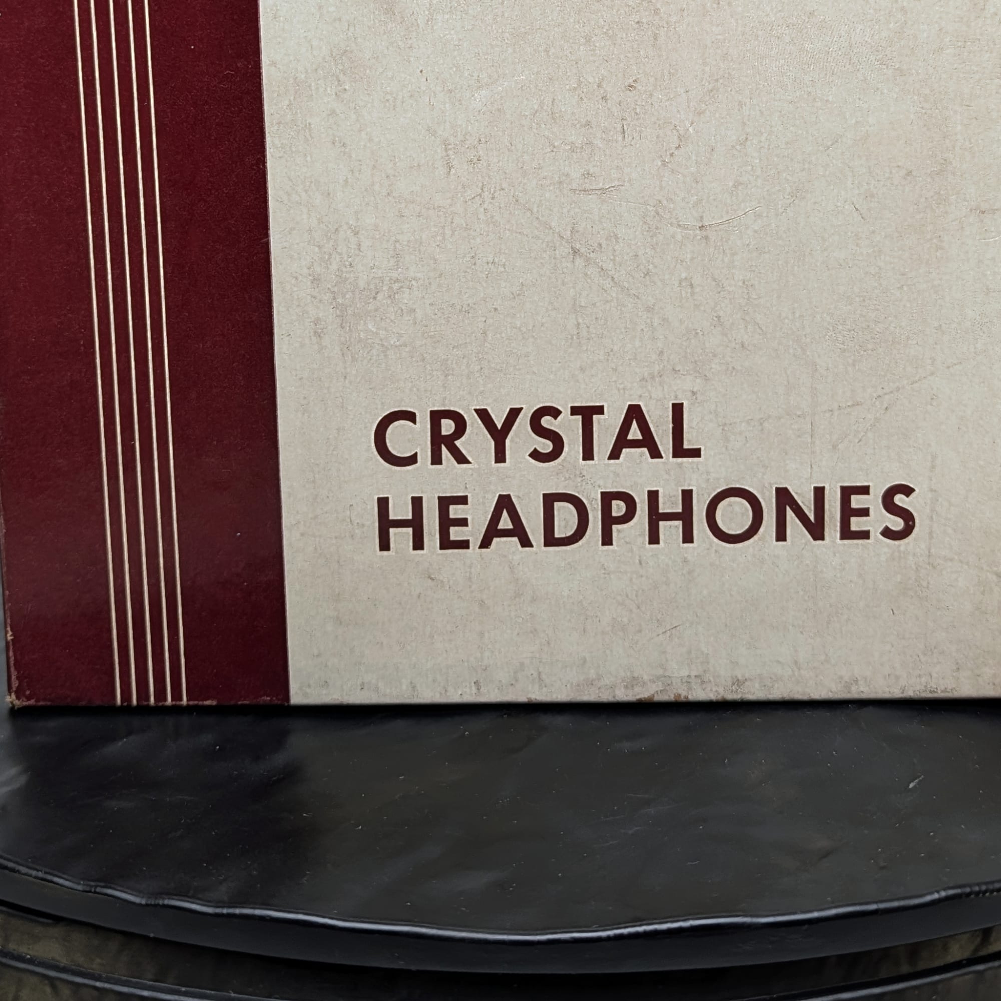 Clevite Brush BA-205 Crystal Headphones Headset Vintage Radio +Orig Box π§