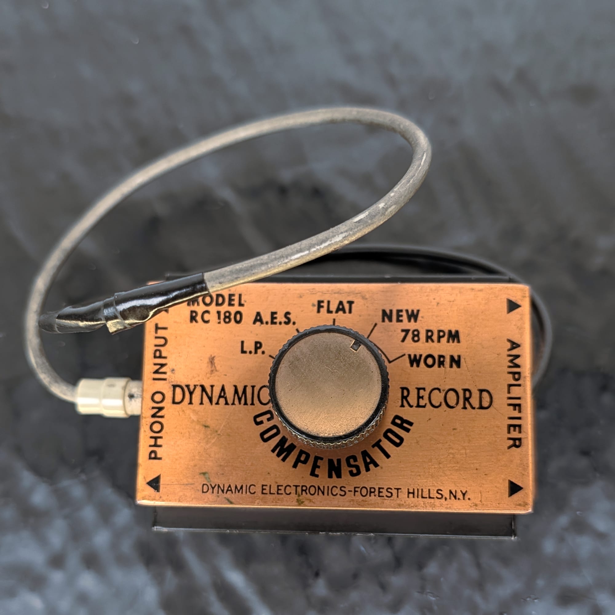 Dynamic RC 180 A.E.S. Record Compensator Phono LP+78 RPM Vintage Audio EQ π΅