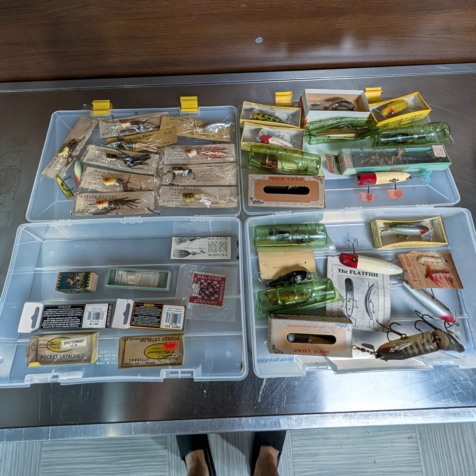 Rapala Hico Jitterbug Hula Popper Pike Monnow Vintage Lot of Fishing Lures