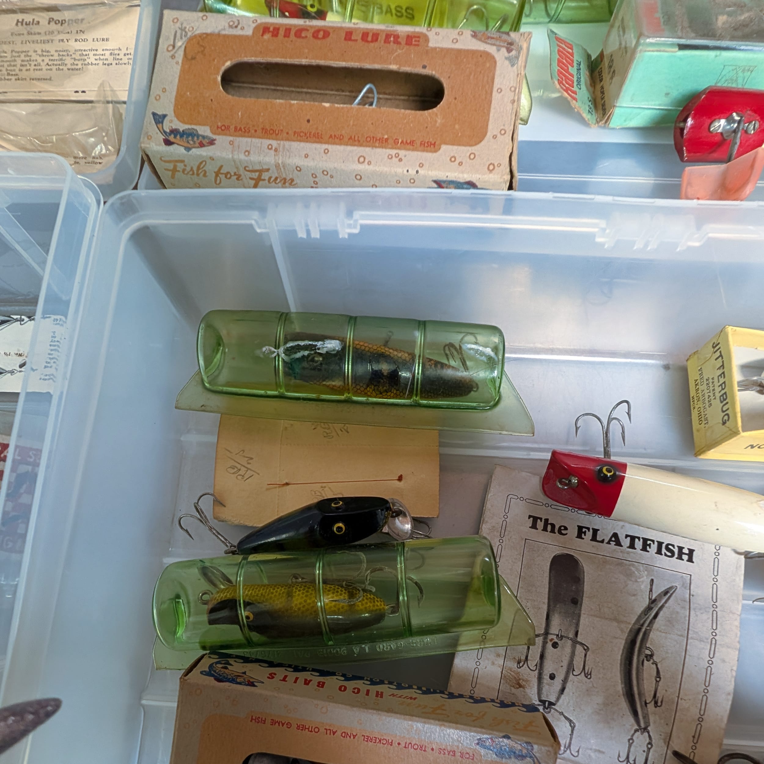 Rapala Hico Jitterbug Hula Popper Pike Monnow Vintage Lot of Fishing Lures