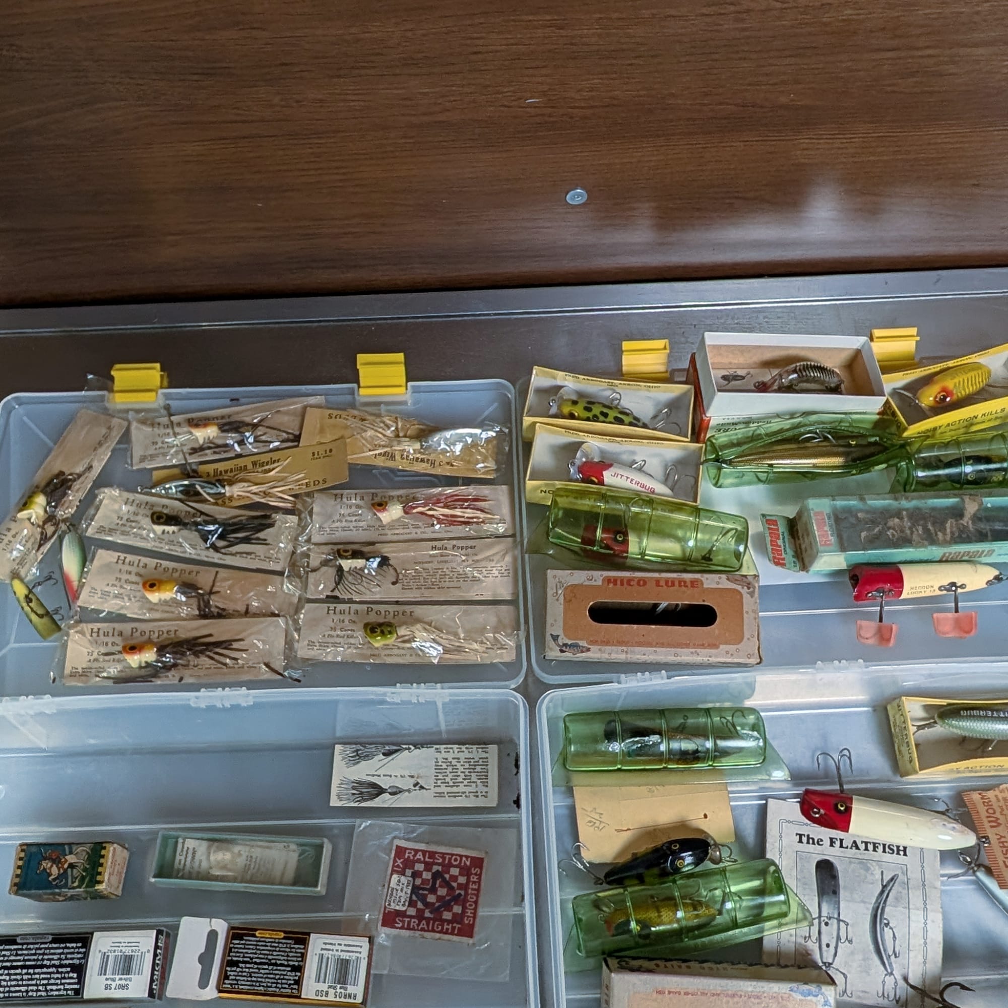 Rapala Hico Jitterbug Hula Popper Pike Monnow Vintage Lot of Fishing Lures