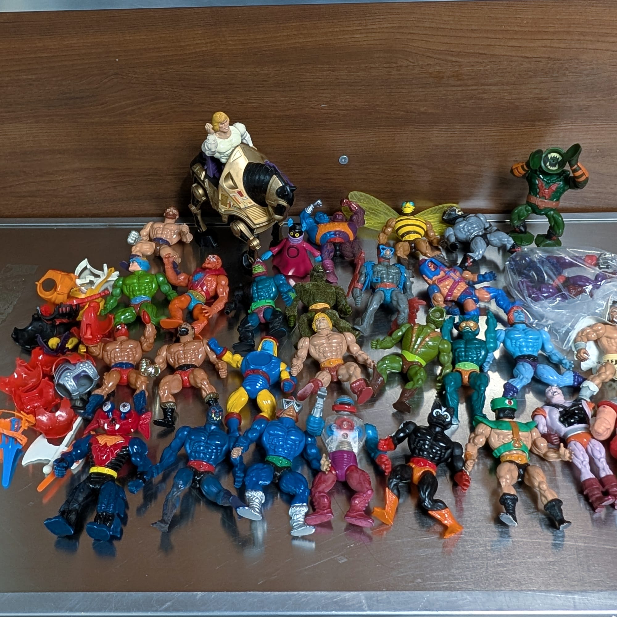 Masters of the Universe 1980s Vintage Action Figures Lot of 20+ Mixed + Parts