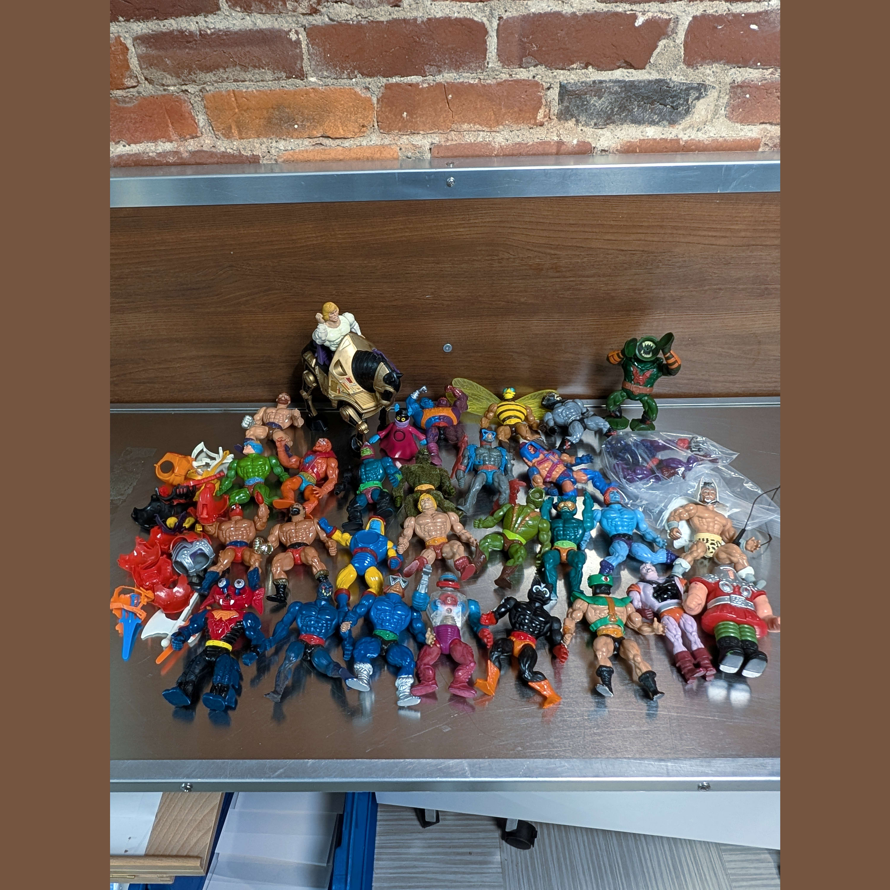 Masters of the Universe 1980s Vintage Action Figures Lot of 20+ Mixed + Parts