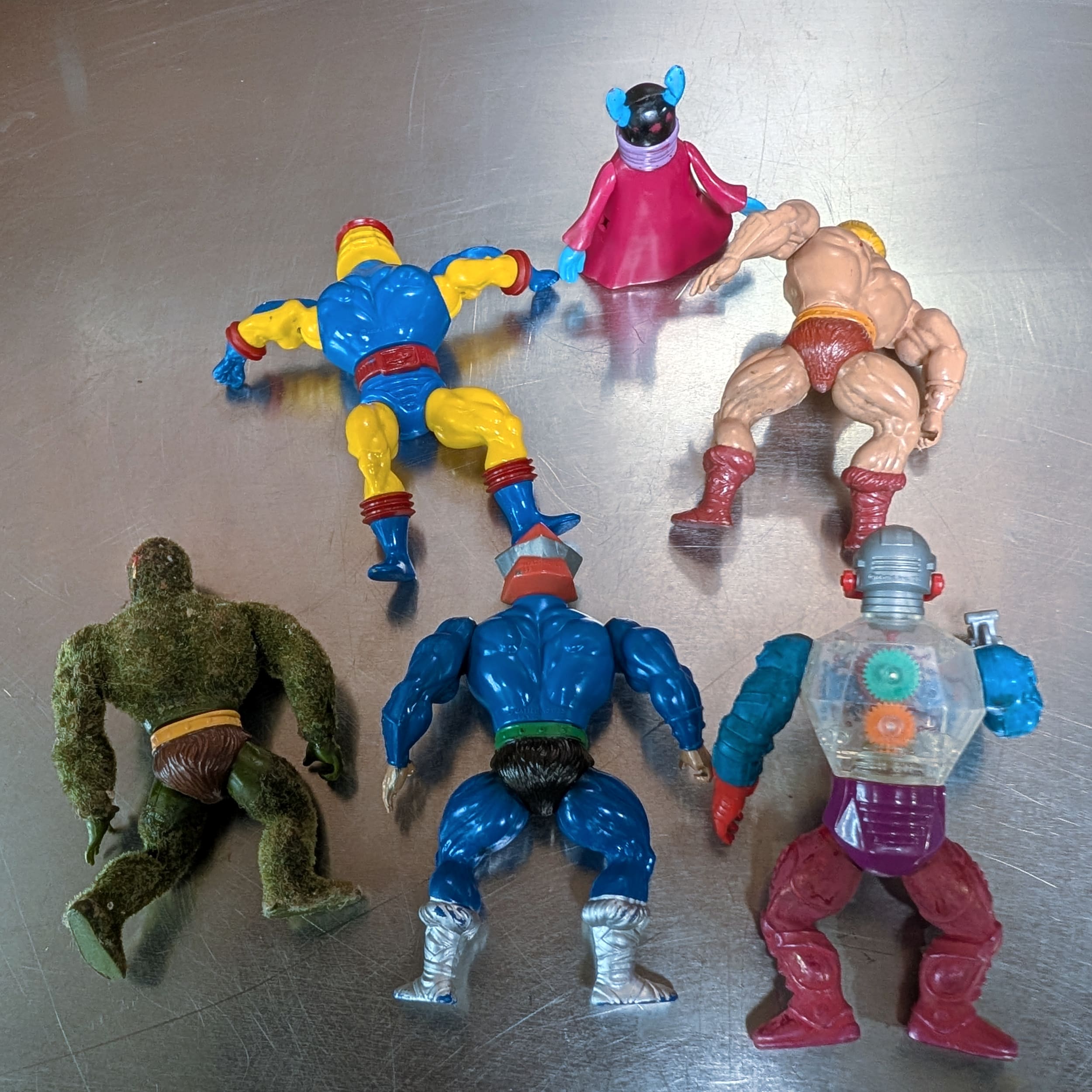 Masters of the Universe 1980s Vintage Action Figures Lot of 20+ Mixed + Parts
