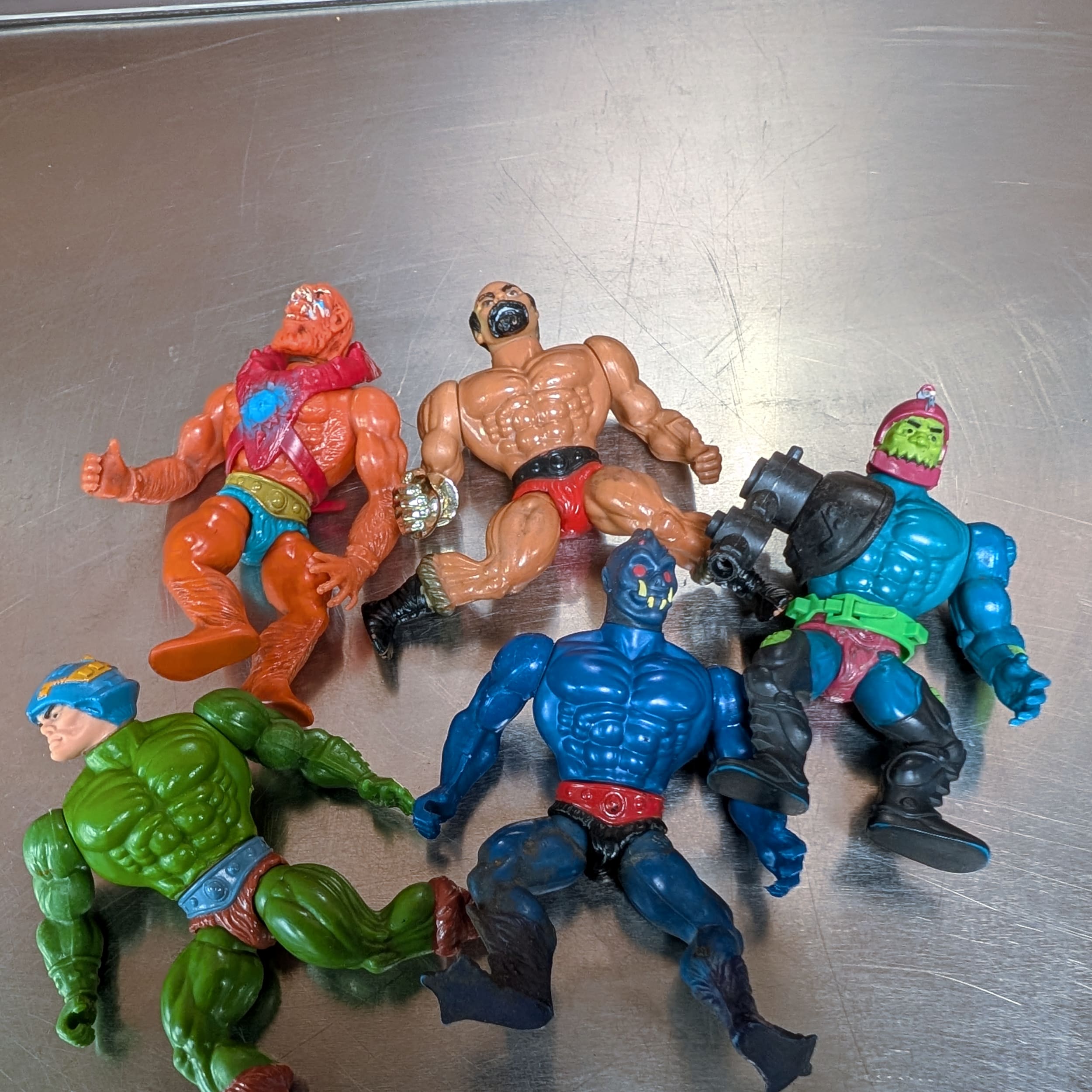 Masters of the Universe 1980s Vintage Action Figures Lot of 20+ Mixed + Parts