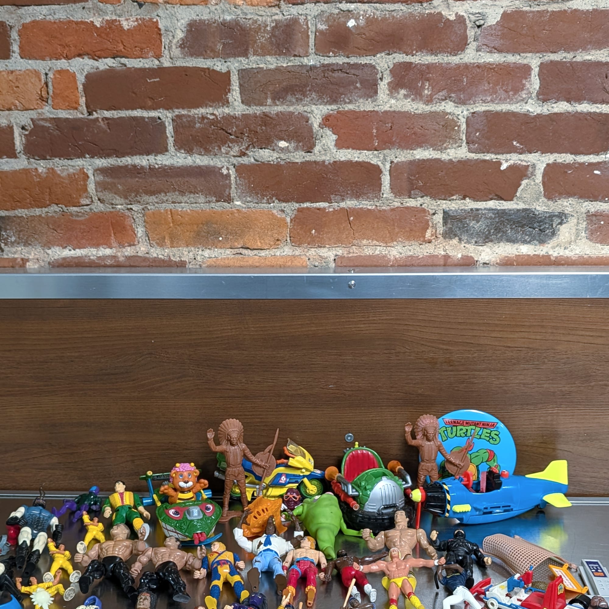 1986 Kenner Action Figure Lot:Chuck Norris Karate Kommandos+TMNT+Rocky+WWF